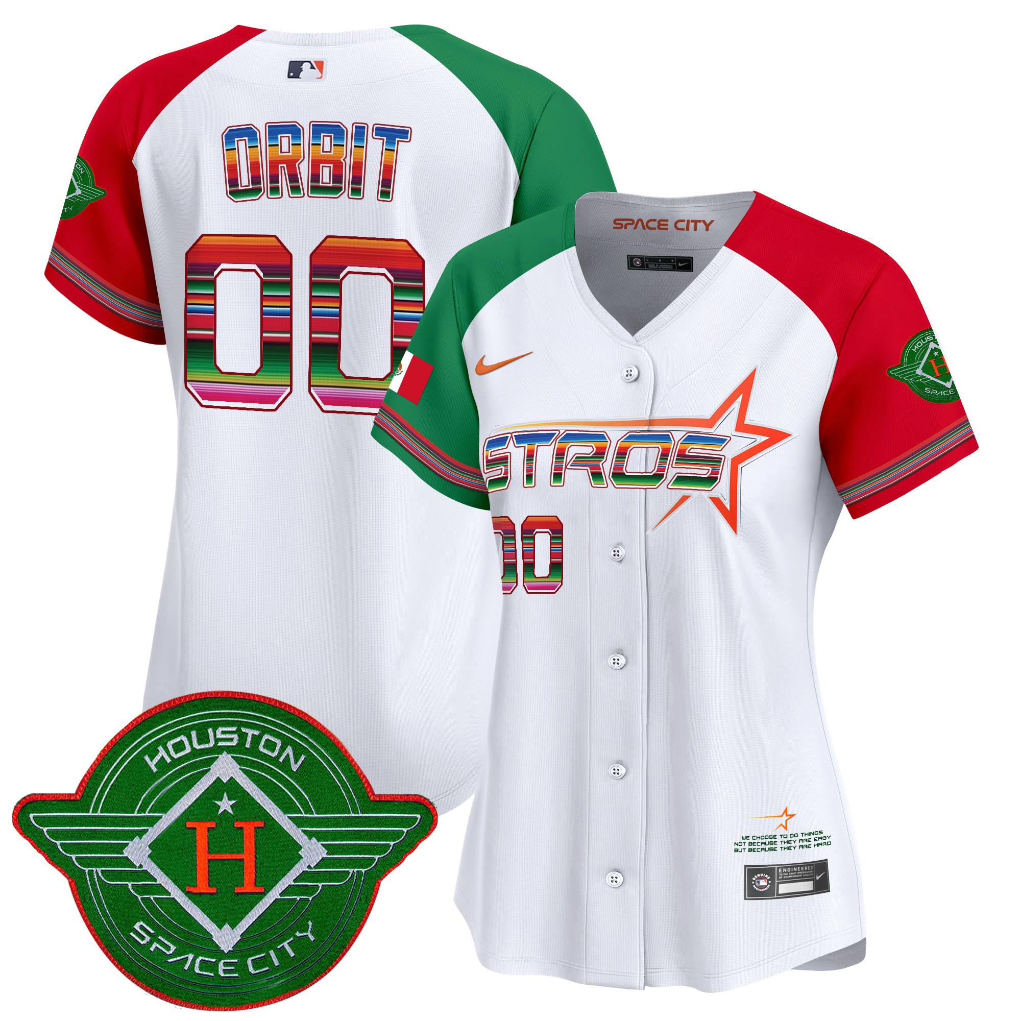 Women's Astros 2025 City Connect Mexico Vapor Premier Limited Jersey - All Stitched