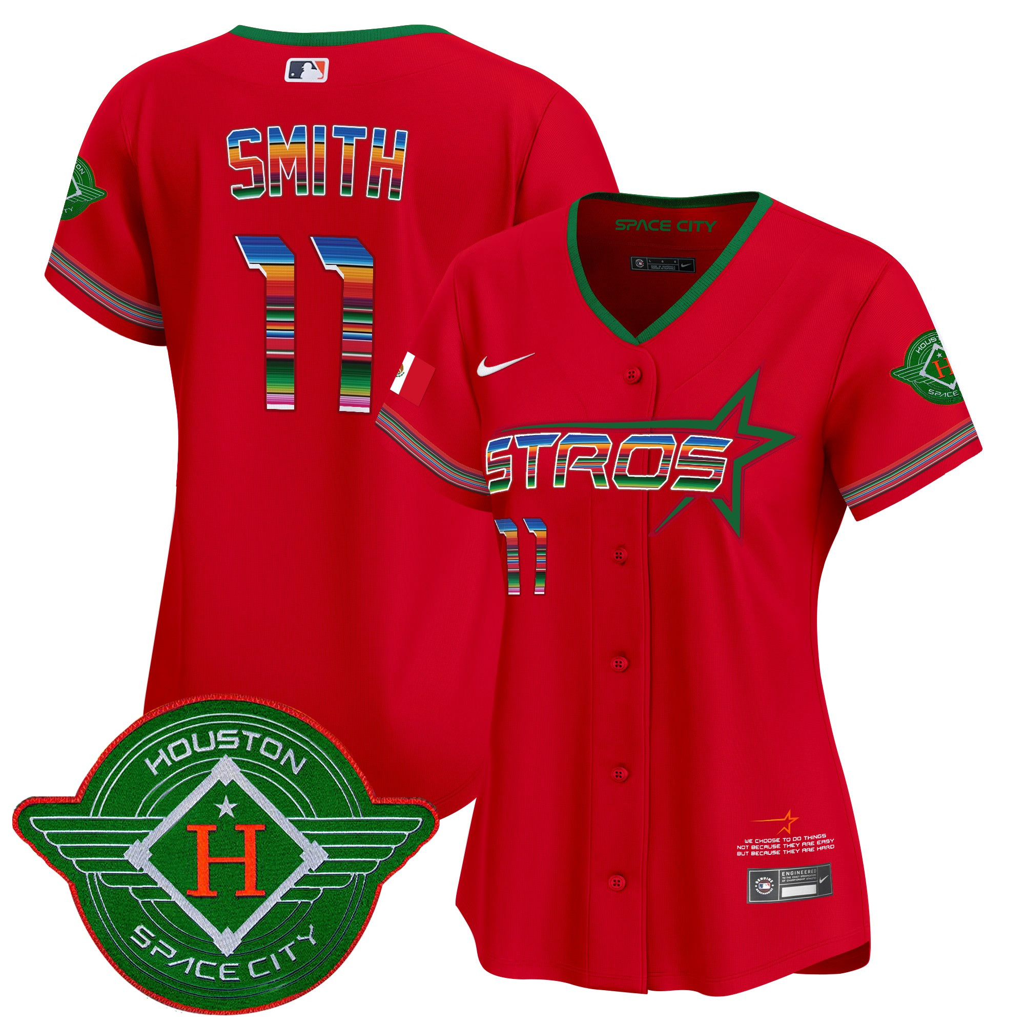 Women's Astros 2025 City Connect Mexico Vapor Premier Limited Jersey - All Stitched