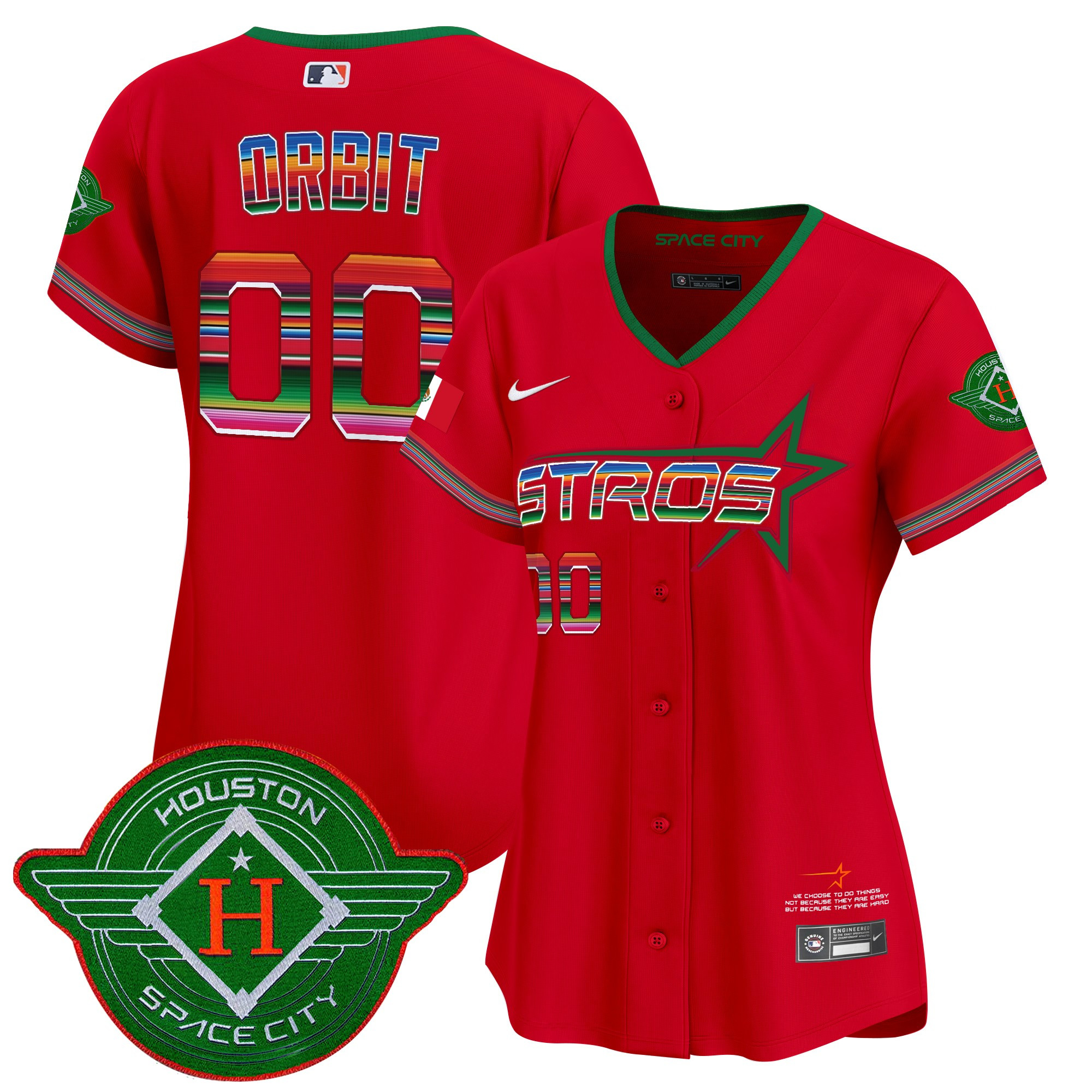 Women's Astros 2025 City Connect Mexico Vapor Premier Limited Jersey - All Stitched