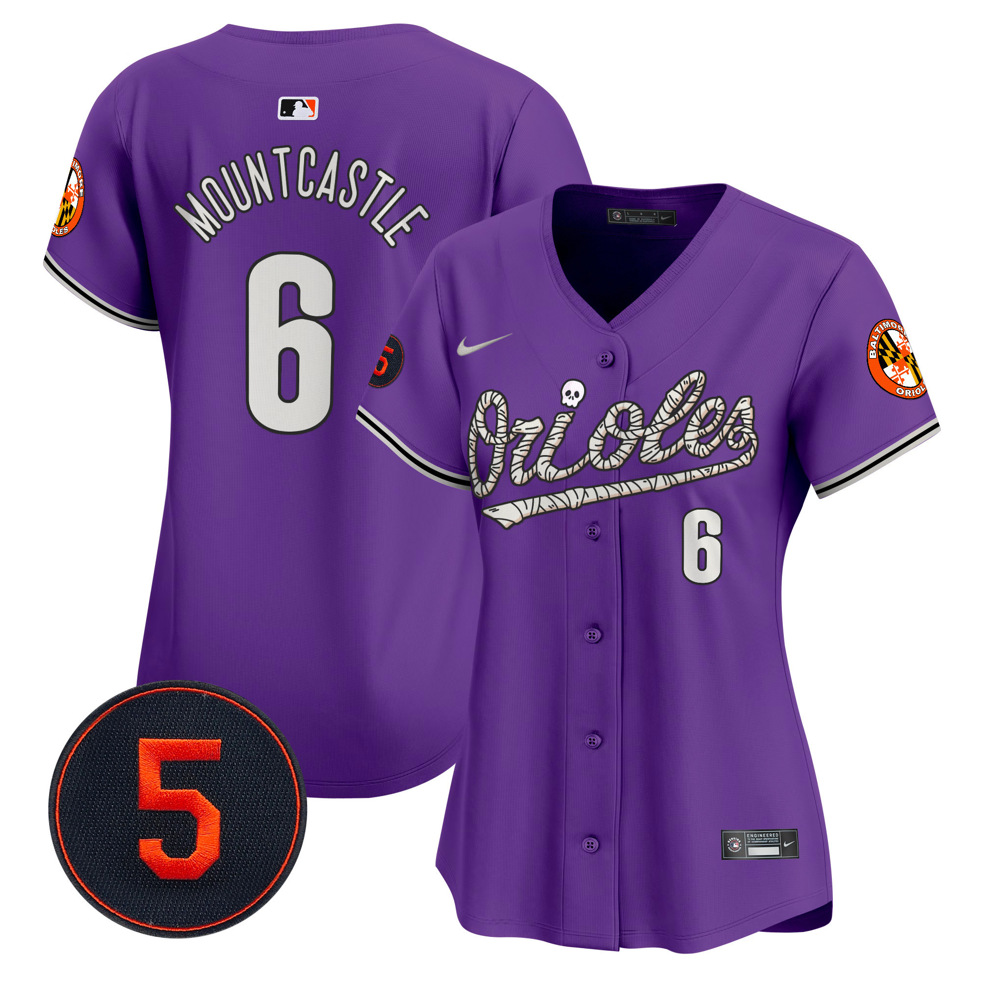 Women’s Baltimore Orioles Halloween Vapor Premier Limited Jersey - All Stitched