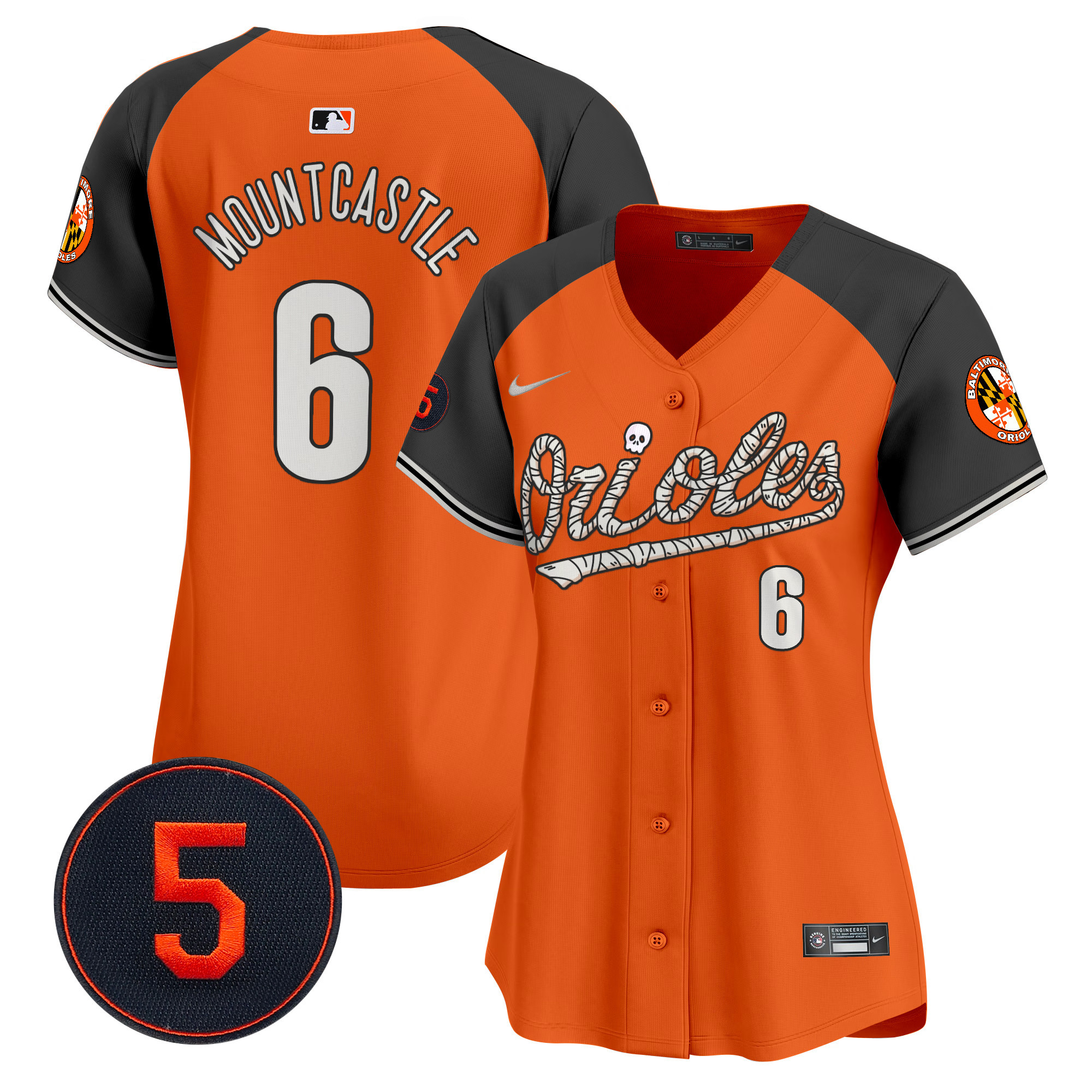 Women’s Baltimore Orioles Halloween Vapor Premier Limited Jersey - All Stitched