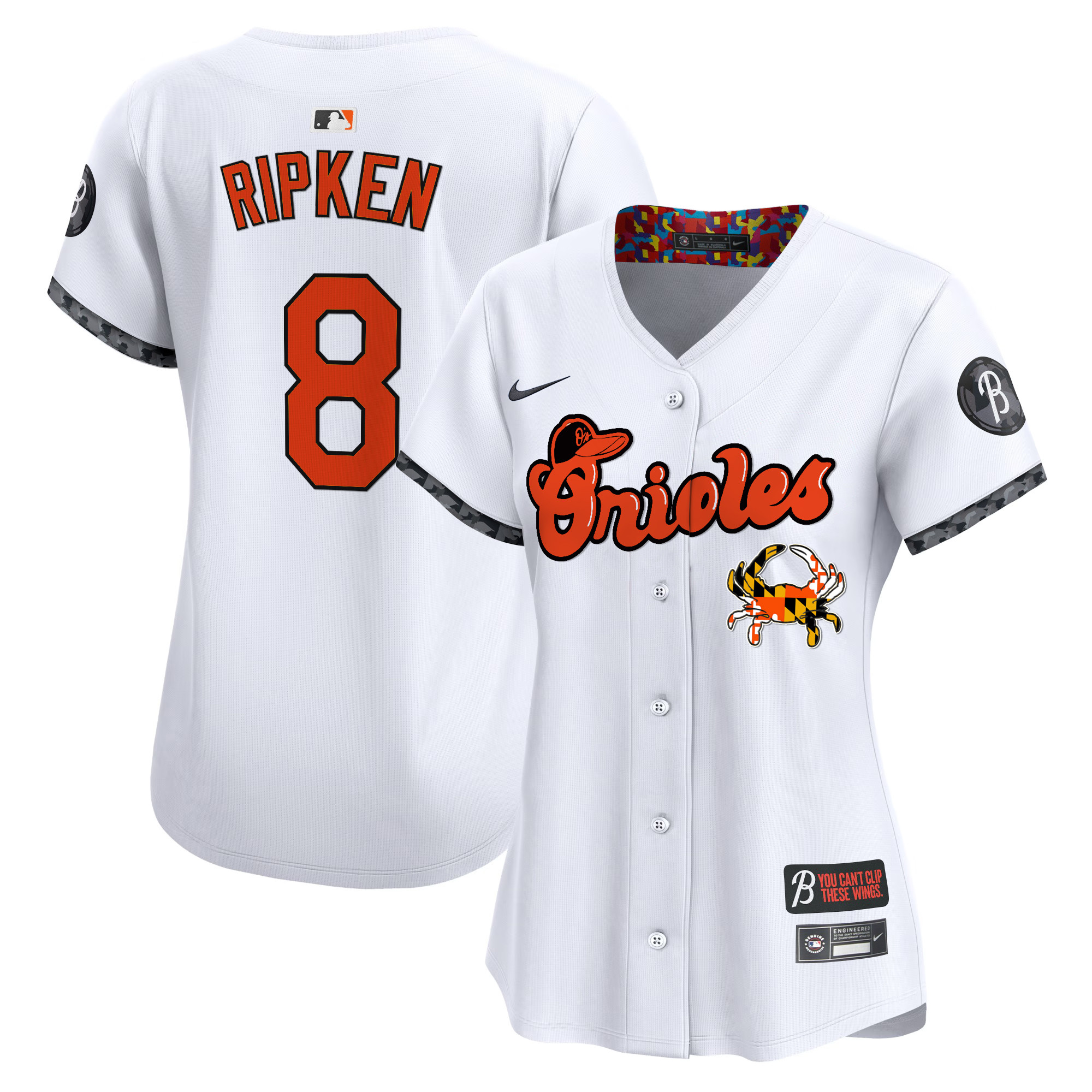 Women's Baltimore Orioles Maryland Blue Crab Vapor Premier Limited Jersey - All Stitched