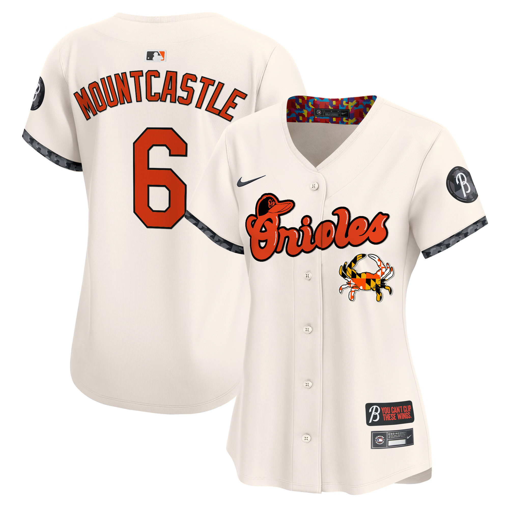 Women's Baltimore Orioles Maryland Blue Crab Vapor Premier Limited Jersey - All Stitched