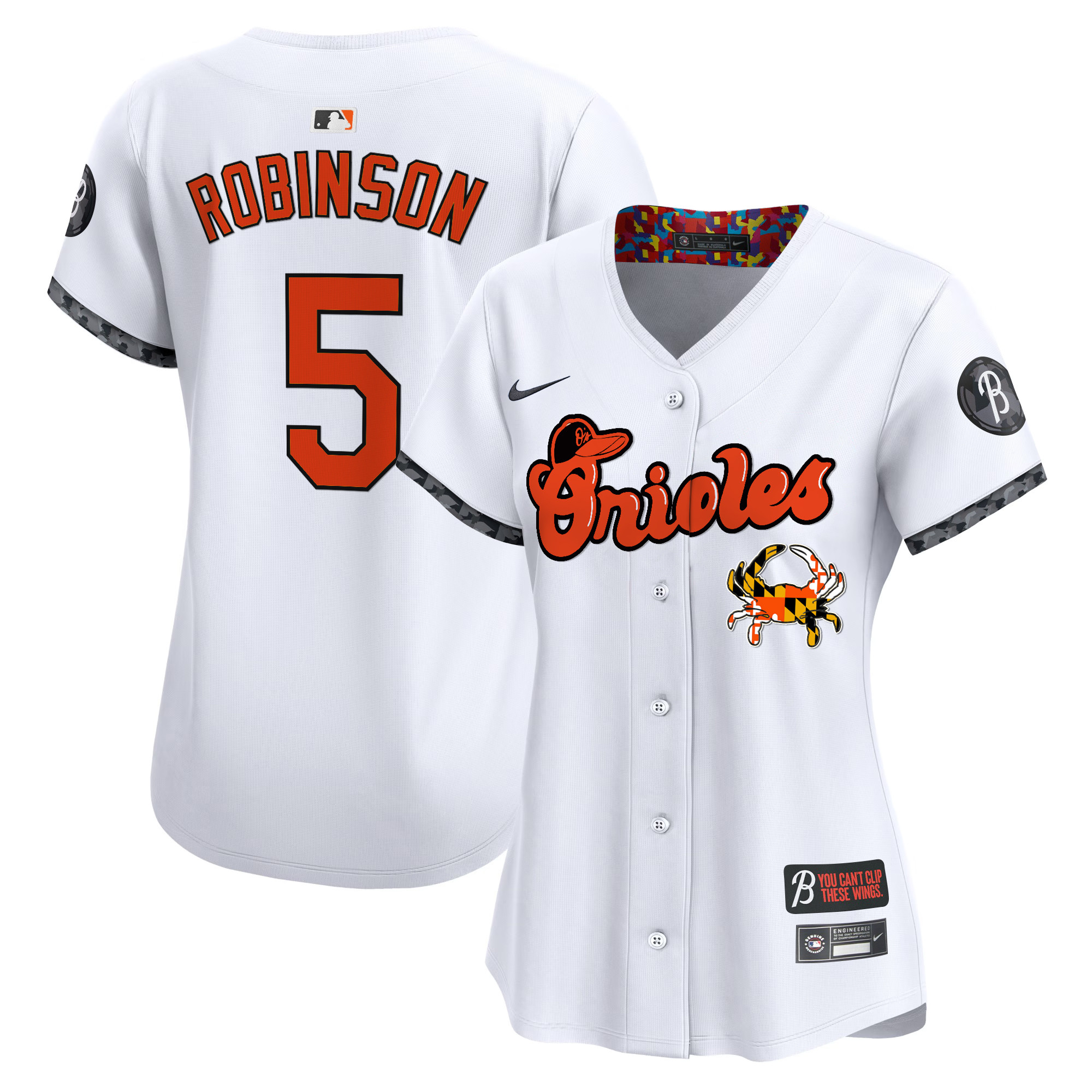 Women's Baltimore Orioles Maryland Blue Crab Vapor Premier Limited Jersey - All Stitched
