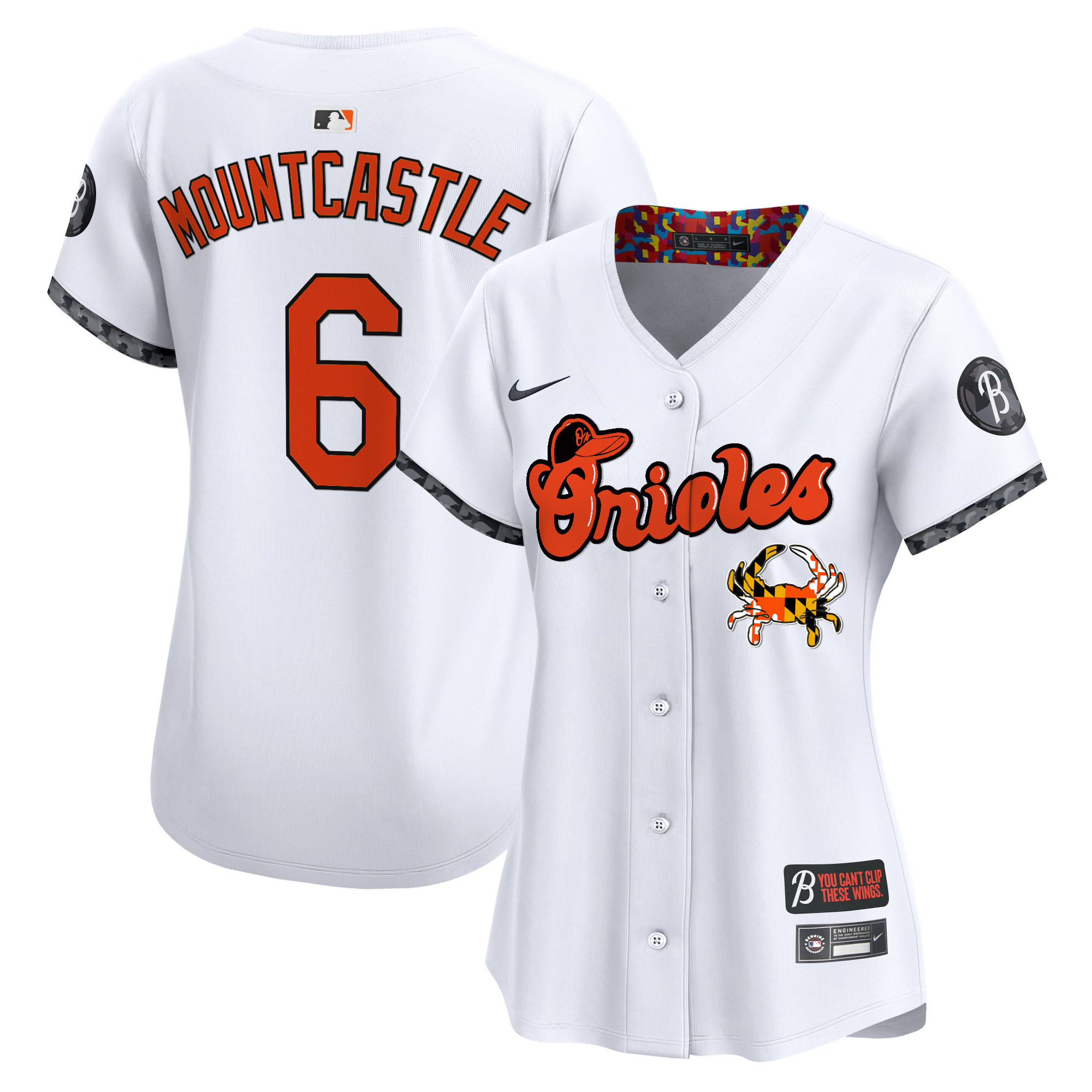 Women's Baltimore Orioles Maryland Blue Crab Vapor Premier Limited Jersey - All Stitched