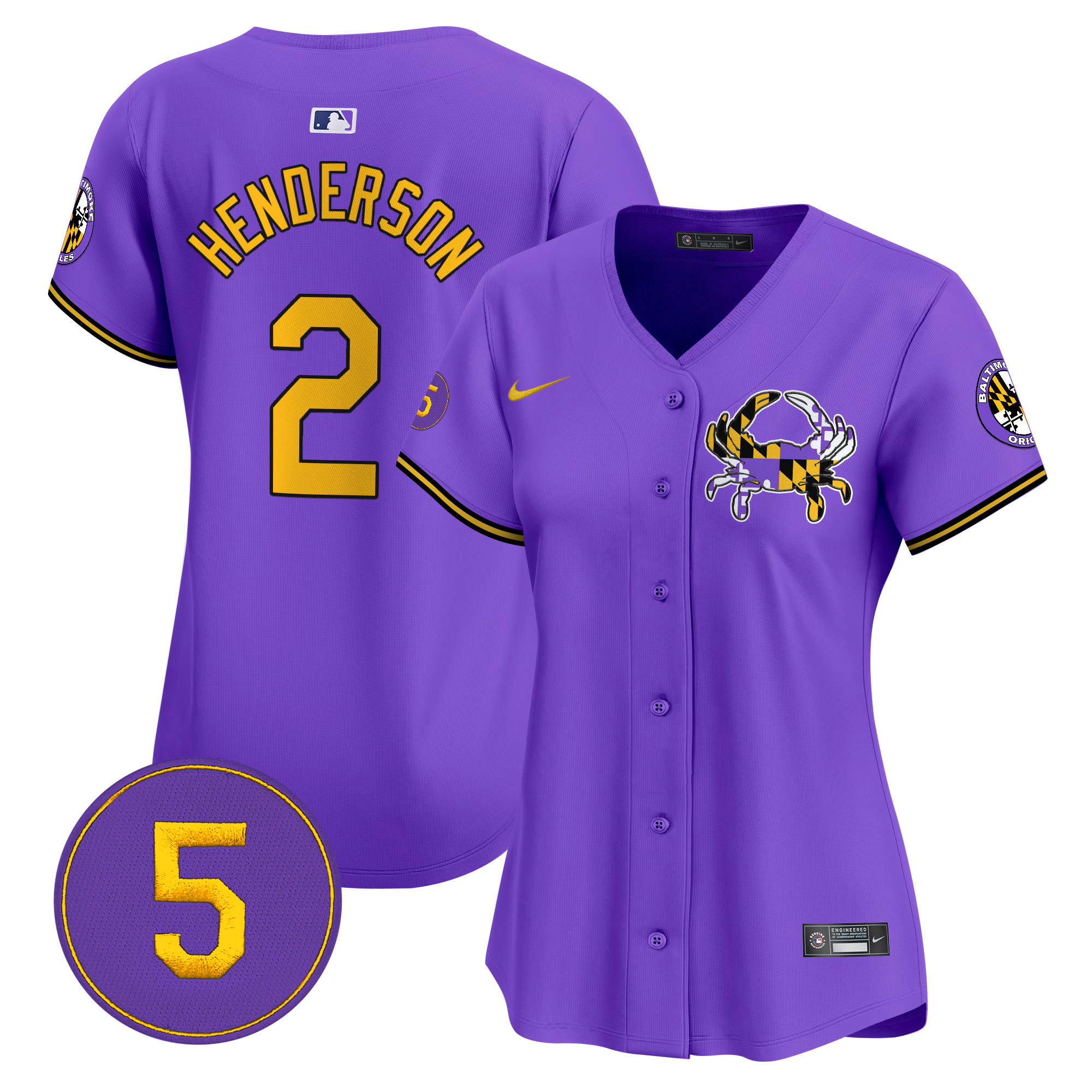 Women’s Baltimore Orioles Purple Vapor Premier Limited Jersey - All Stitched