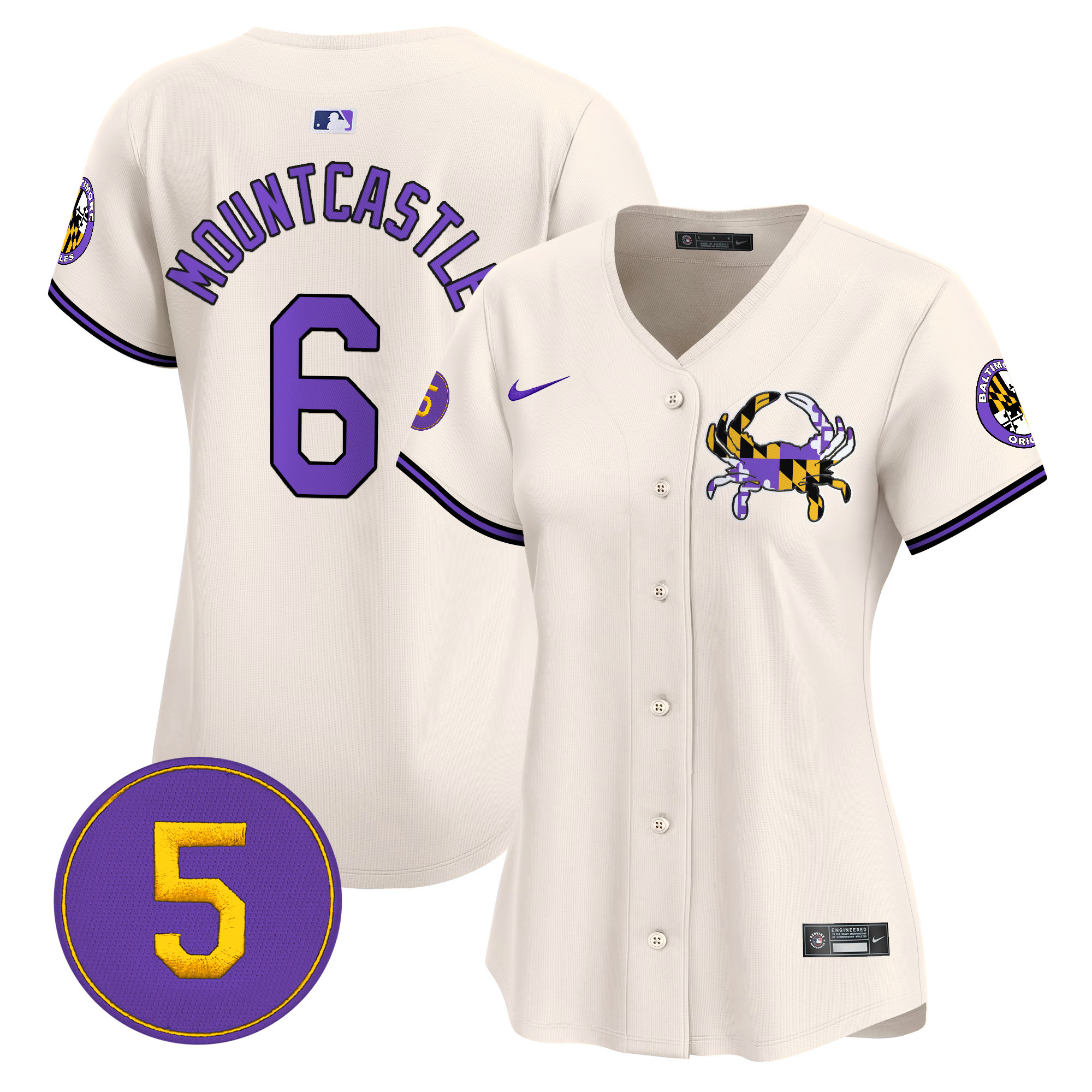 Women’s Baltimore Orioles Purple Vapor Premier Limited Jersey - All Stitched