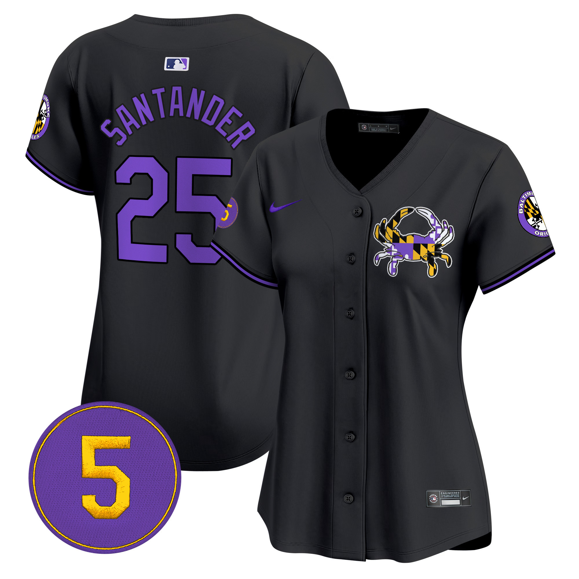 Women’s Baltimore Orioles Purple Vapor Premier Limited Jersey - All Stitched