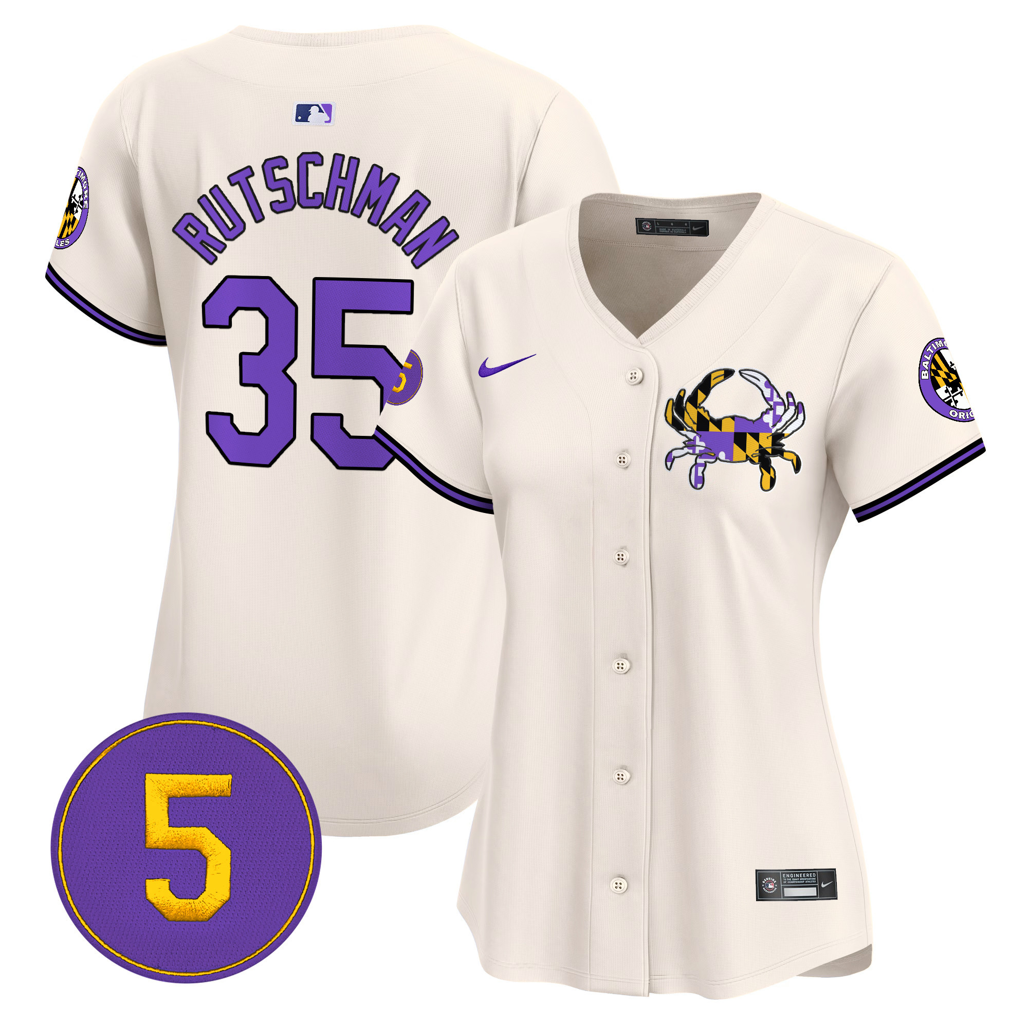 Women’s Baltimore Orioles Purple Vapor Premier Limited Jersey - All Stitched