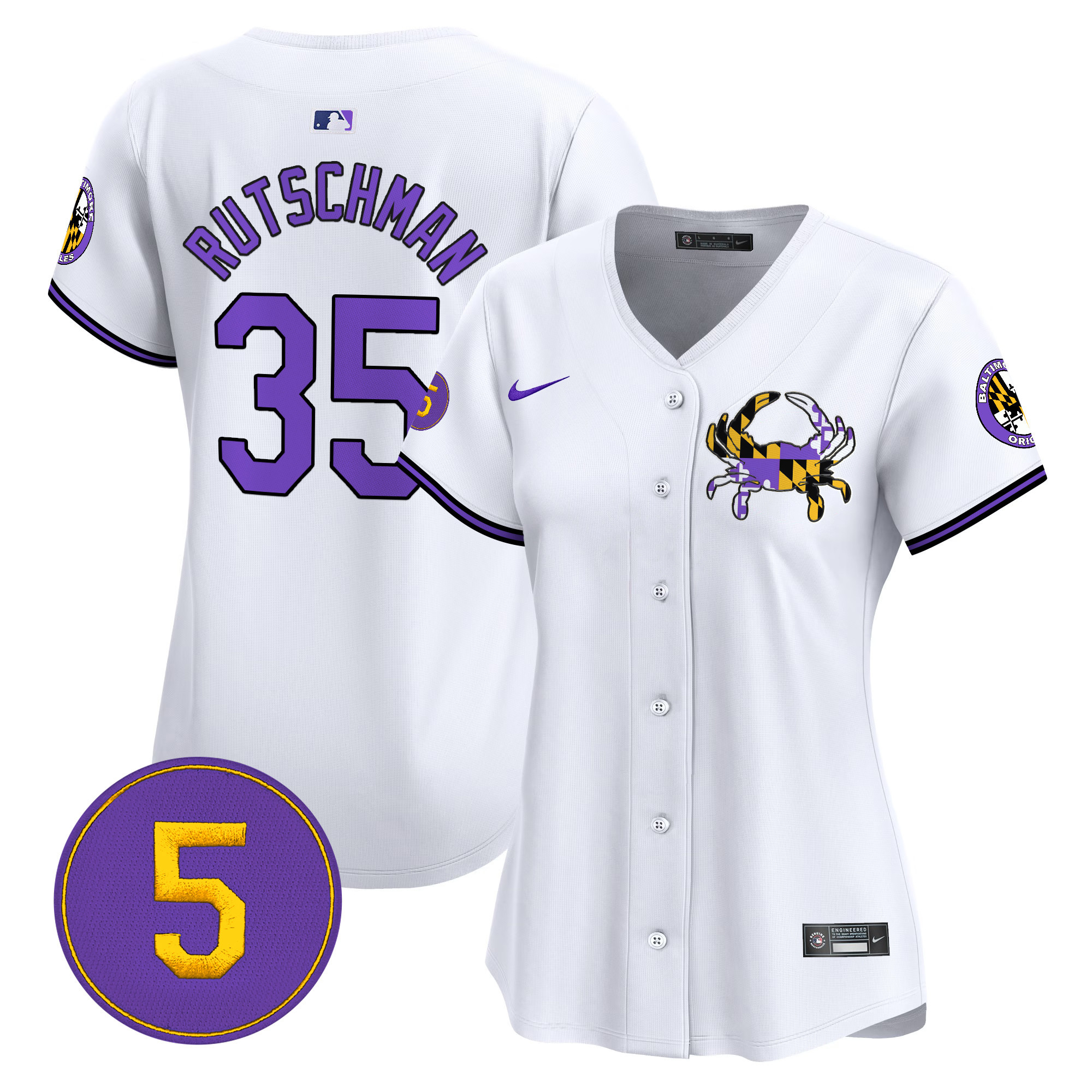 Women’s Baltimore Orioles Purple Vapor Premier Limited Jersey - All Stitched