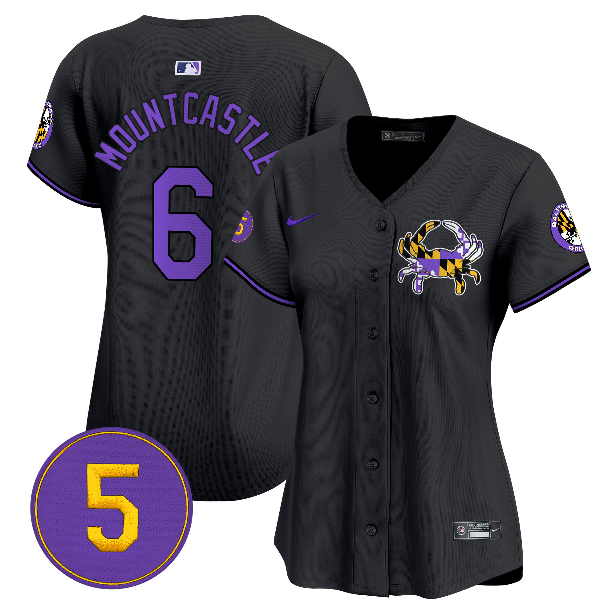 Women’s Baltimore Orioles Purple Vapor Premier Limited Jersey - All Stitched