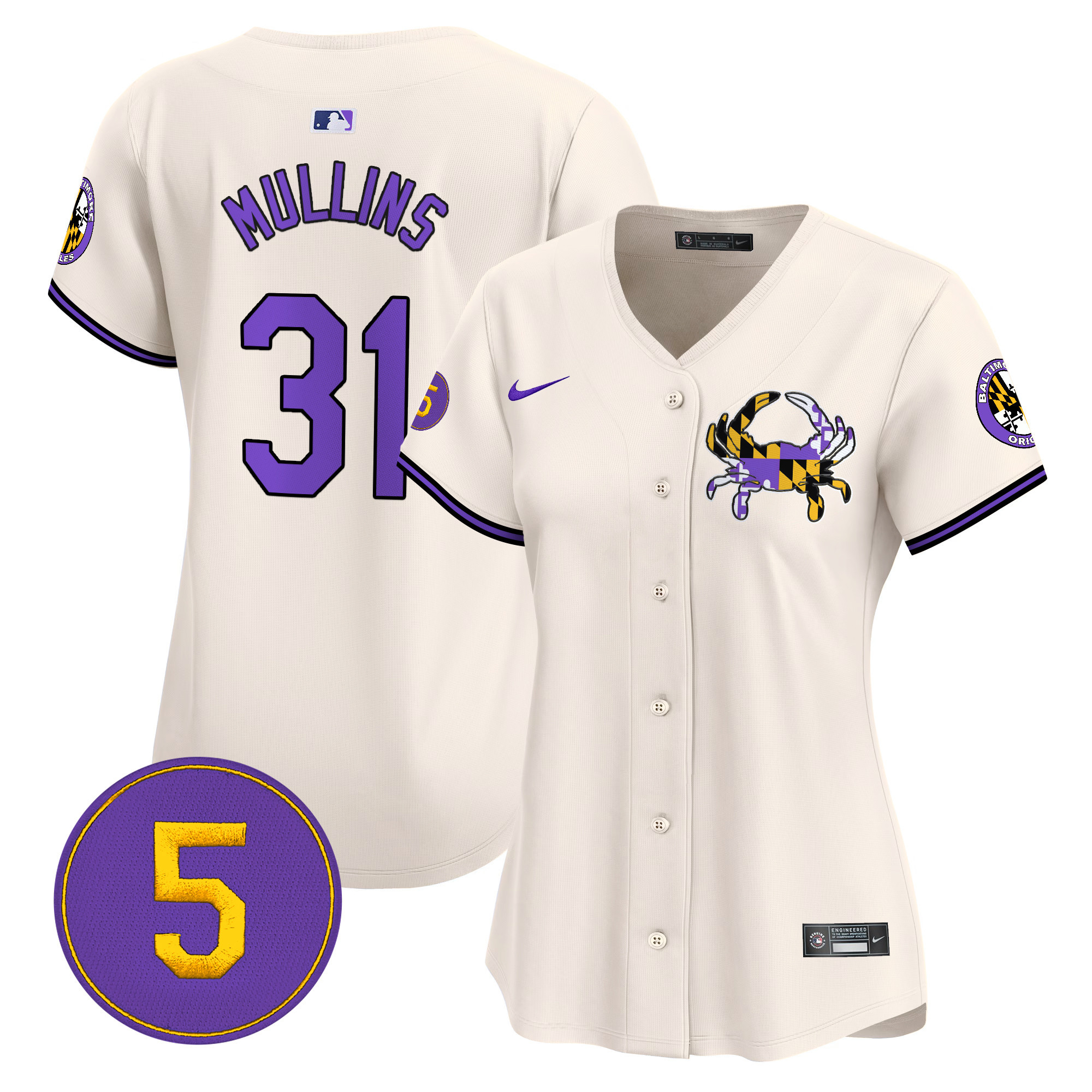 Women’s Baltimore Orioles Purple Vapor Premier Limited Jersey - All Stitched