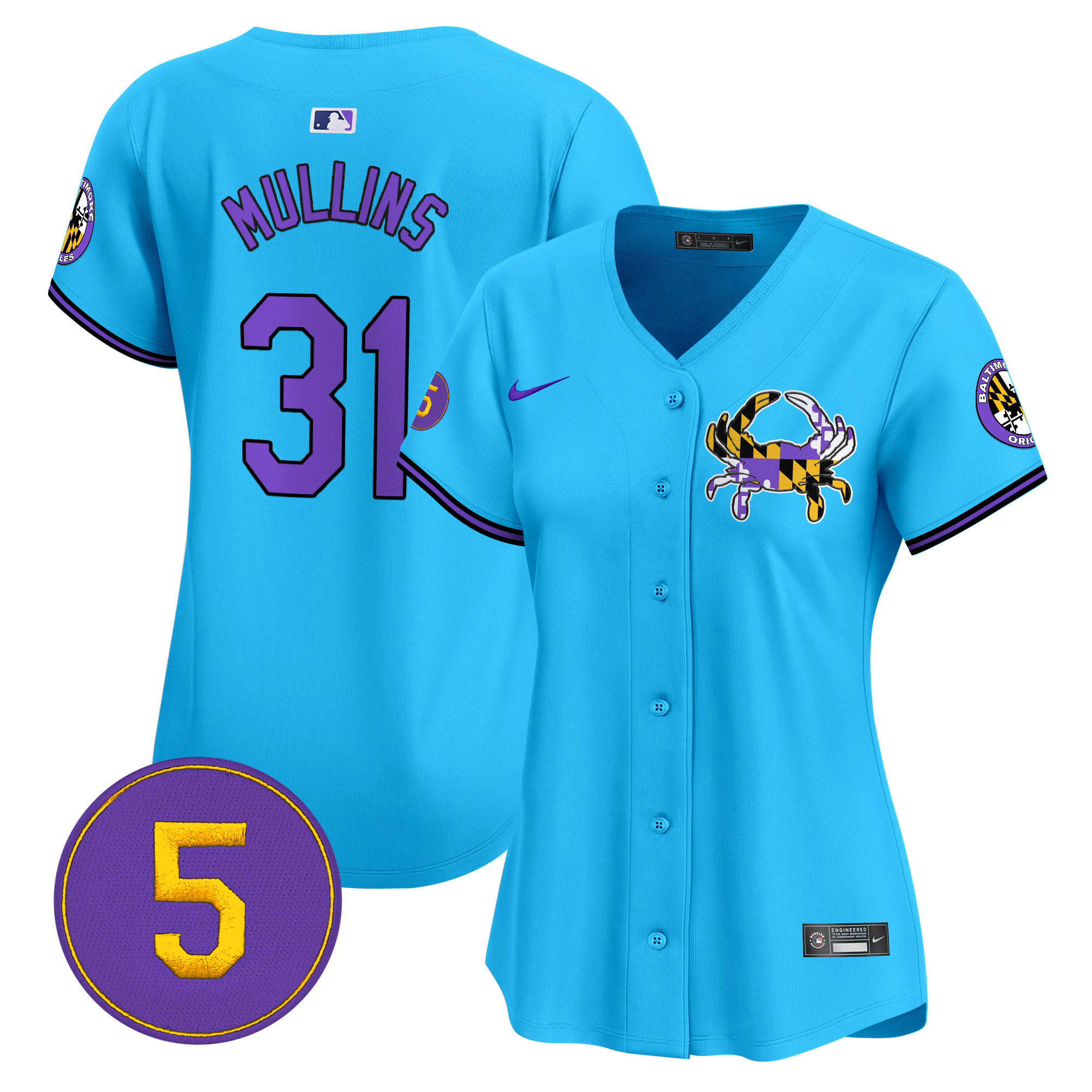 Women’s Baltimore Orioles Purple Vapor Premier Limited Jersey - All Stitched