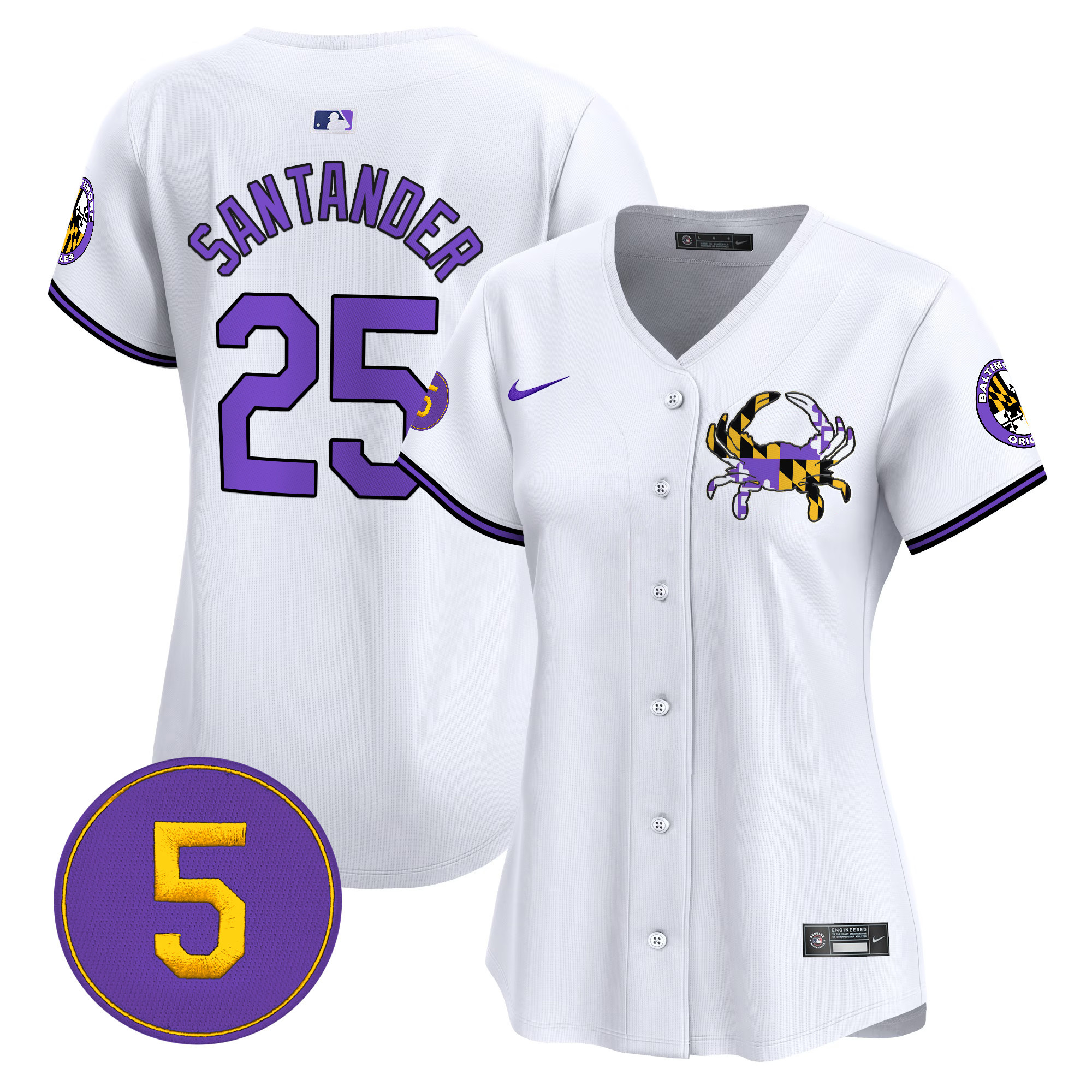 Women’s Baltimore Orioles Purple Vapor Premier Limited Jersey - All Stitched