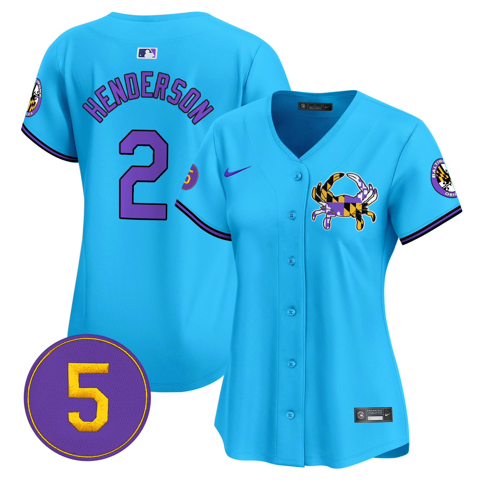 Women’s Baltimore Orioles Purple Vapor Premier Limited Jersey - All Stitched