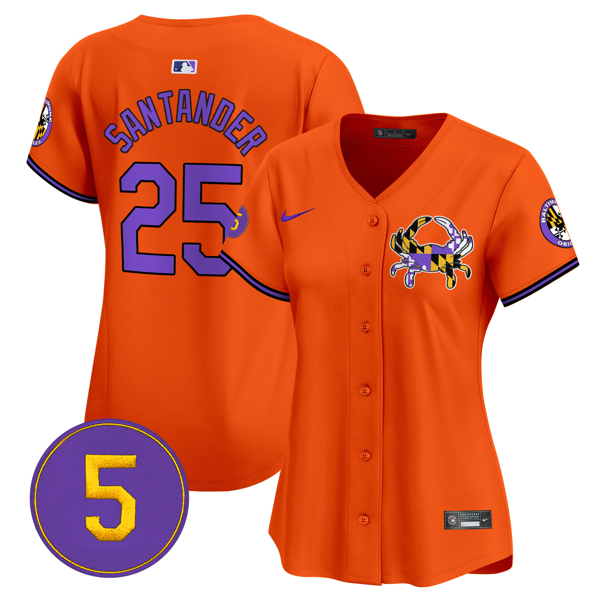 Women’s Baltimore Orioles Purple Vapor Premier Limited Jersey - All Stitched