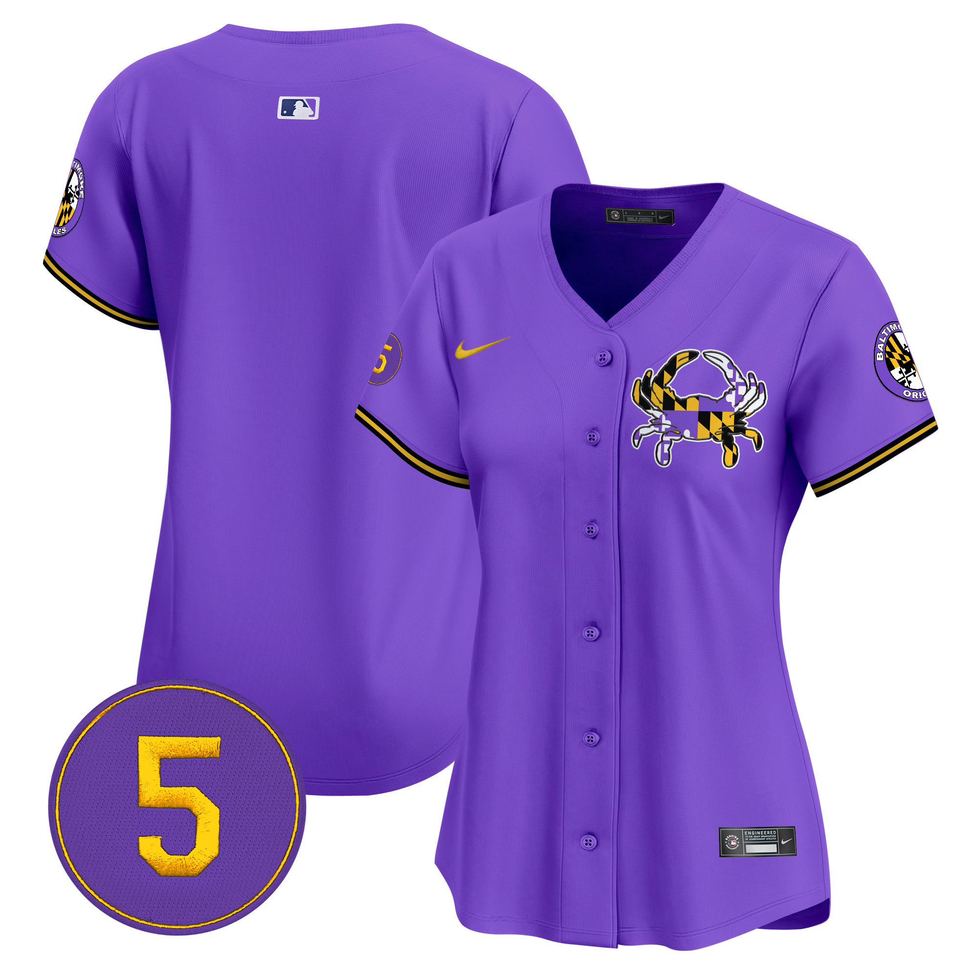 Women’s Baltimore Orioles Purple Vapor Premier Limited Jersey - All Stitched