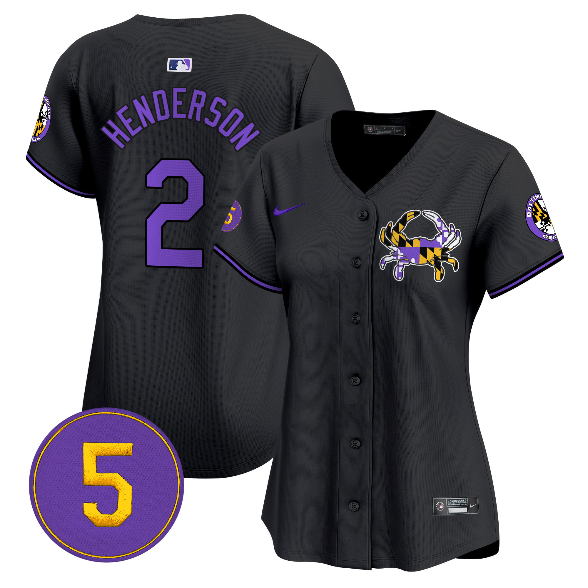 Women’s Baltimore Orioles Purple Vapor Premier Limited Jersey - All Stitched