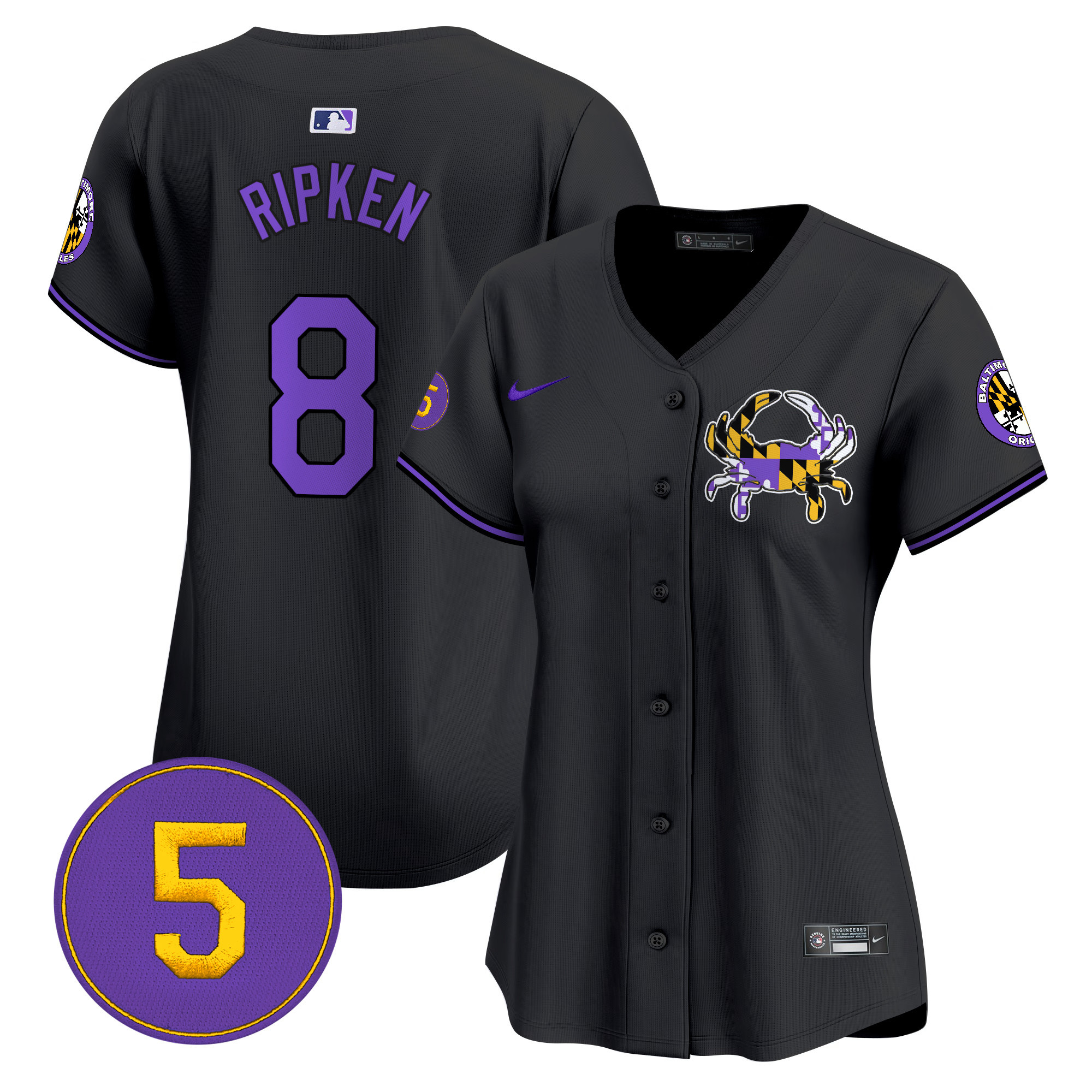 Women’s Baltimore Orioles Purple Vapor Premier Limited Jersey - All Stitched