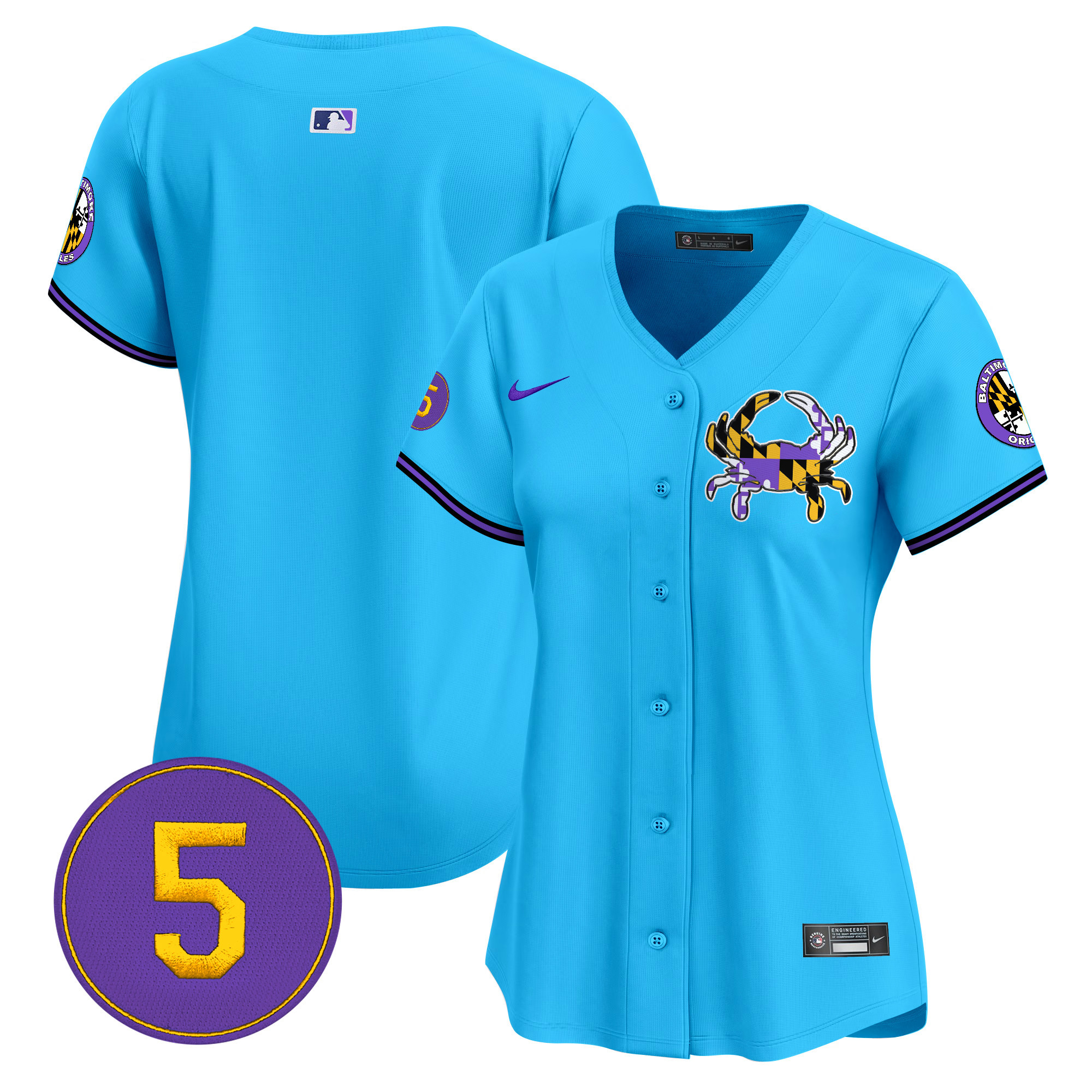 Women’s Baltimore Orioles Purple Vapor Premier Limited Jersey - All Stitched