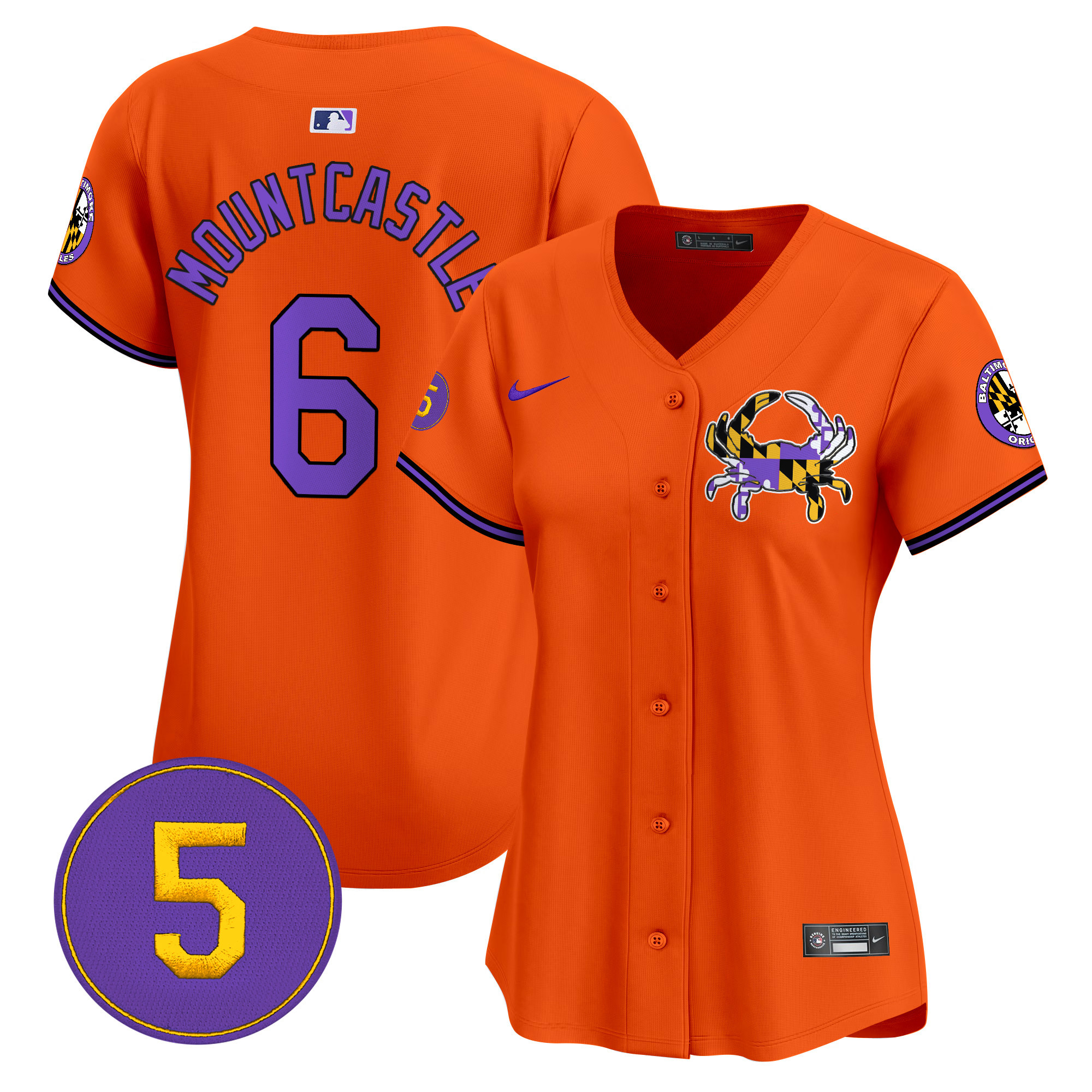 Women’s Baltimore Orioles Purple Vapor Premier Limited Jersey - All Stitched