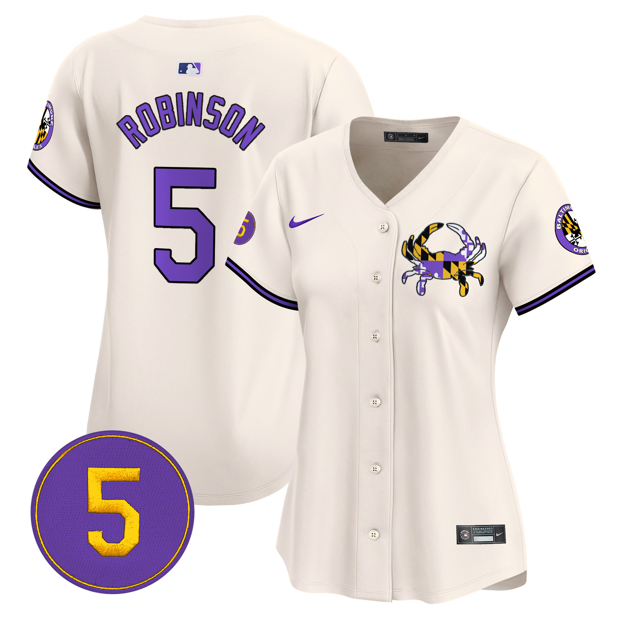 Women’s Baltimore Orioles Purple Vapor Premier Limited Jersey - All Stitched