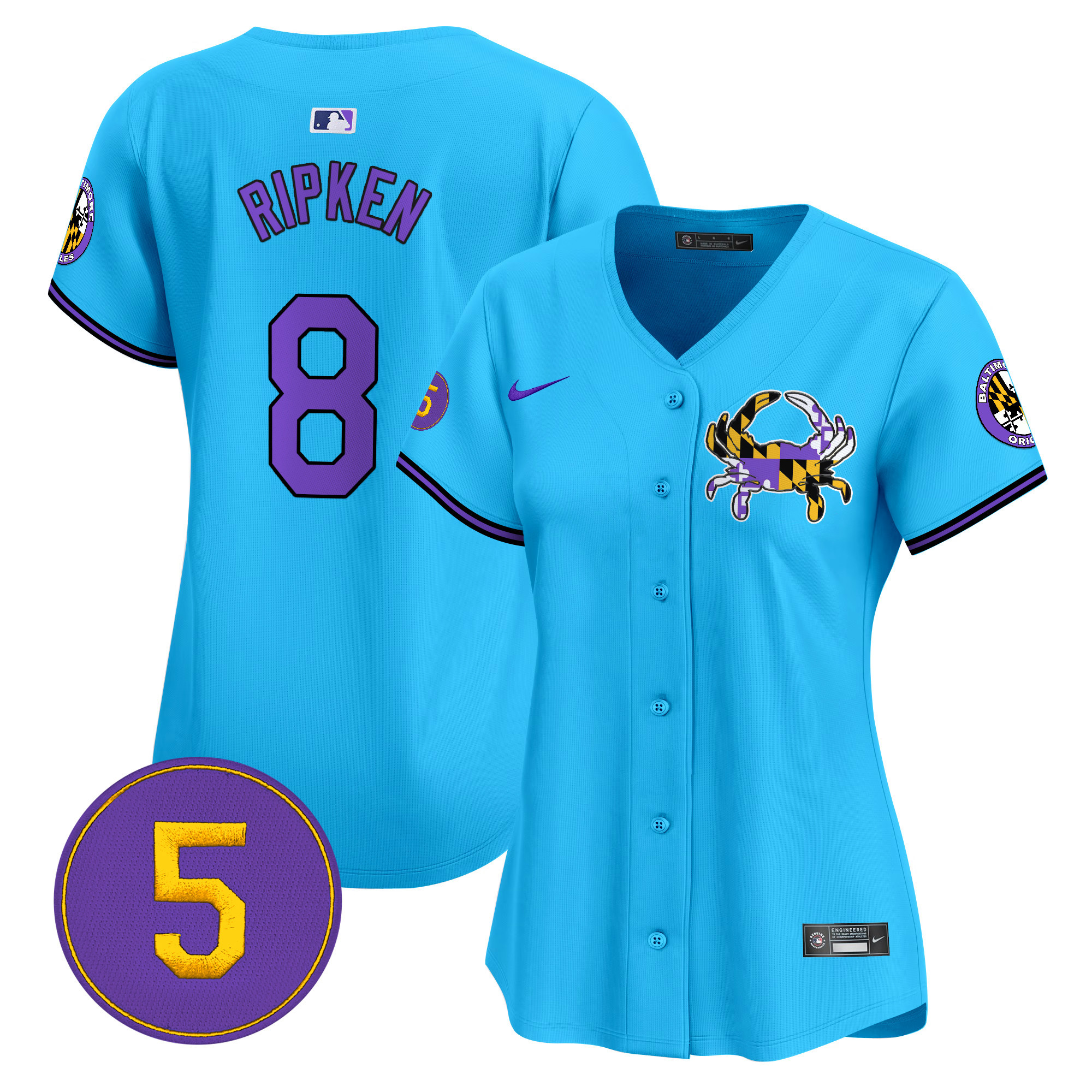 Women’s Baltimore Orioles Purple Vapor Premier Limited Jersey - All Stitched