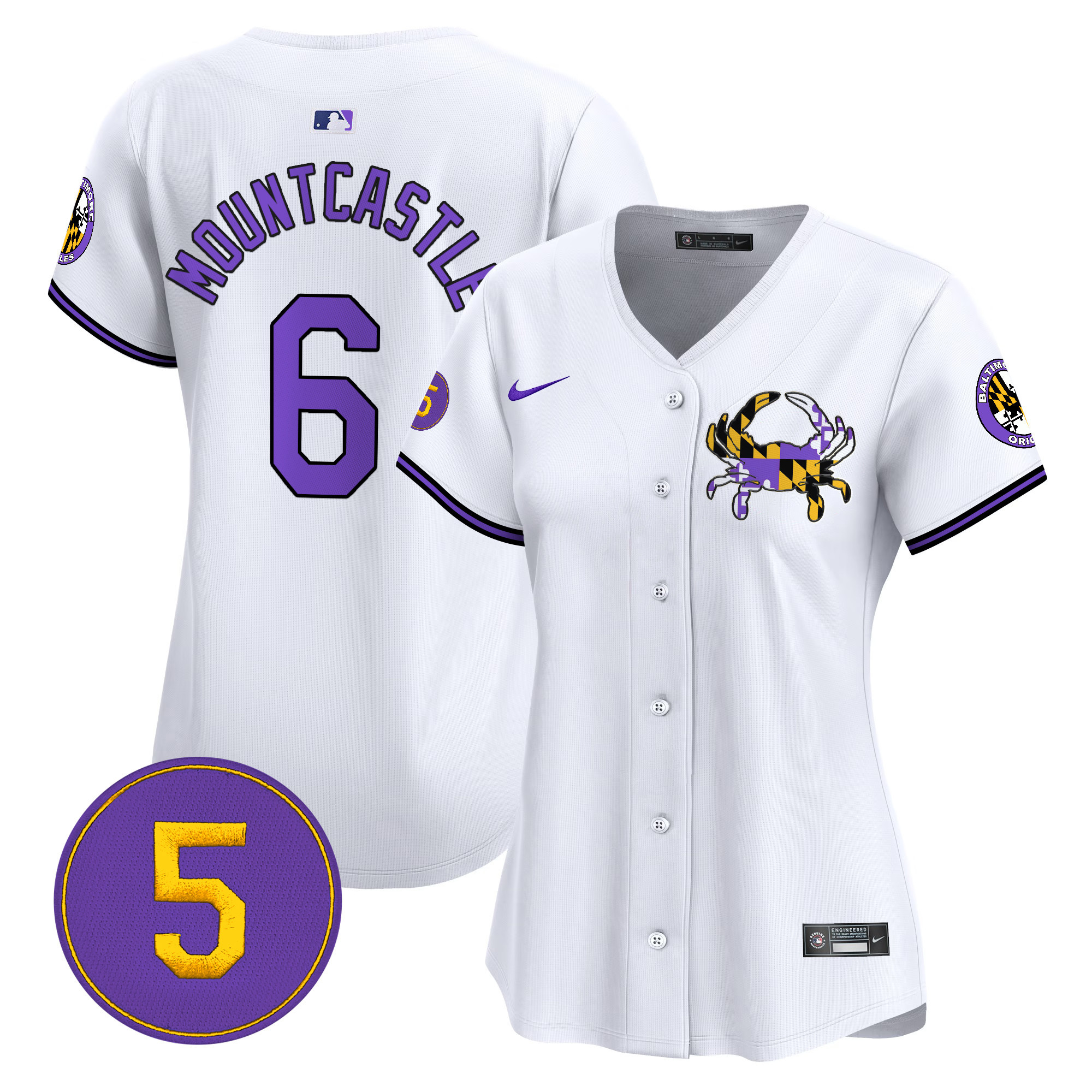 Women’s Baltimore Orioles Purple Vapor Premier Limited Jersey - All Stitched