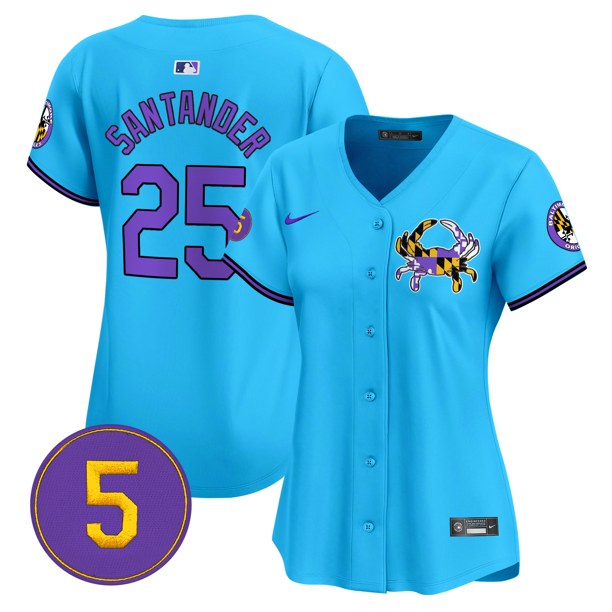 Women’s Baltimore Orioles Purple Vapor Premier Limited Jersey - All Stitched