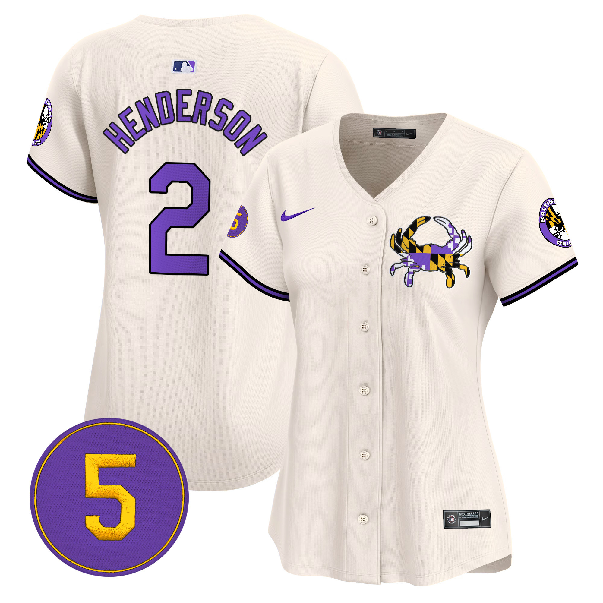 Women’s Baltimore Orioles Purple Vapor Premier Limited Jersey - All Stitched