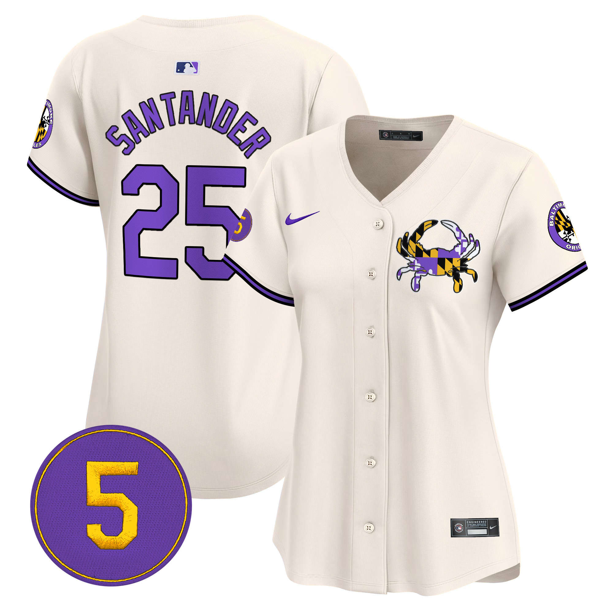 Women’s Baltimore Orioles Purple Vapor Premier Limited Jersey - All Stitched