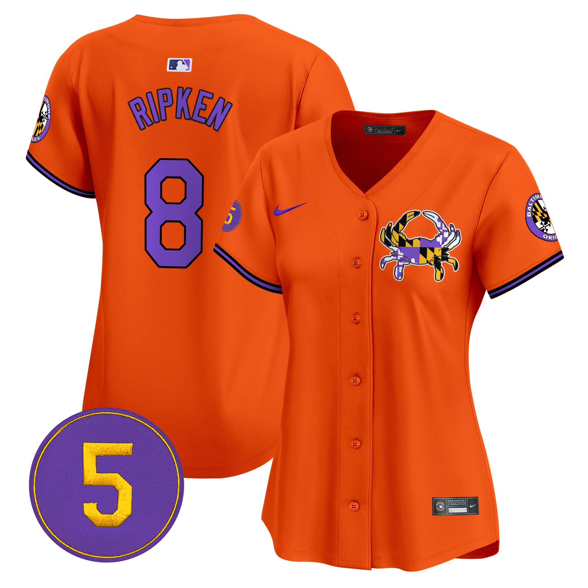 Women’s Baltimore Orioles Purple Vapor Premier Limited Jersey - All Stitched