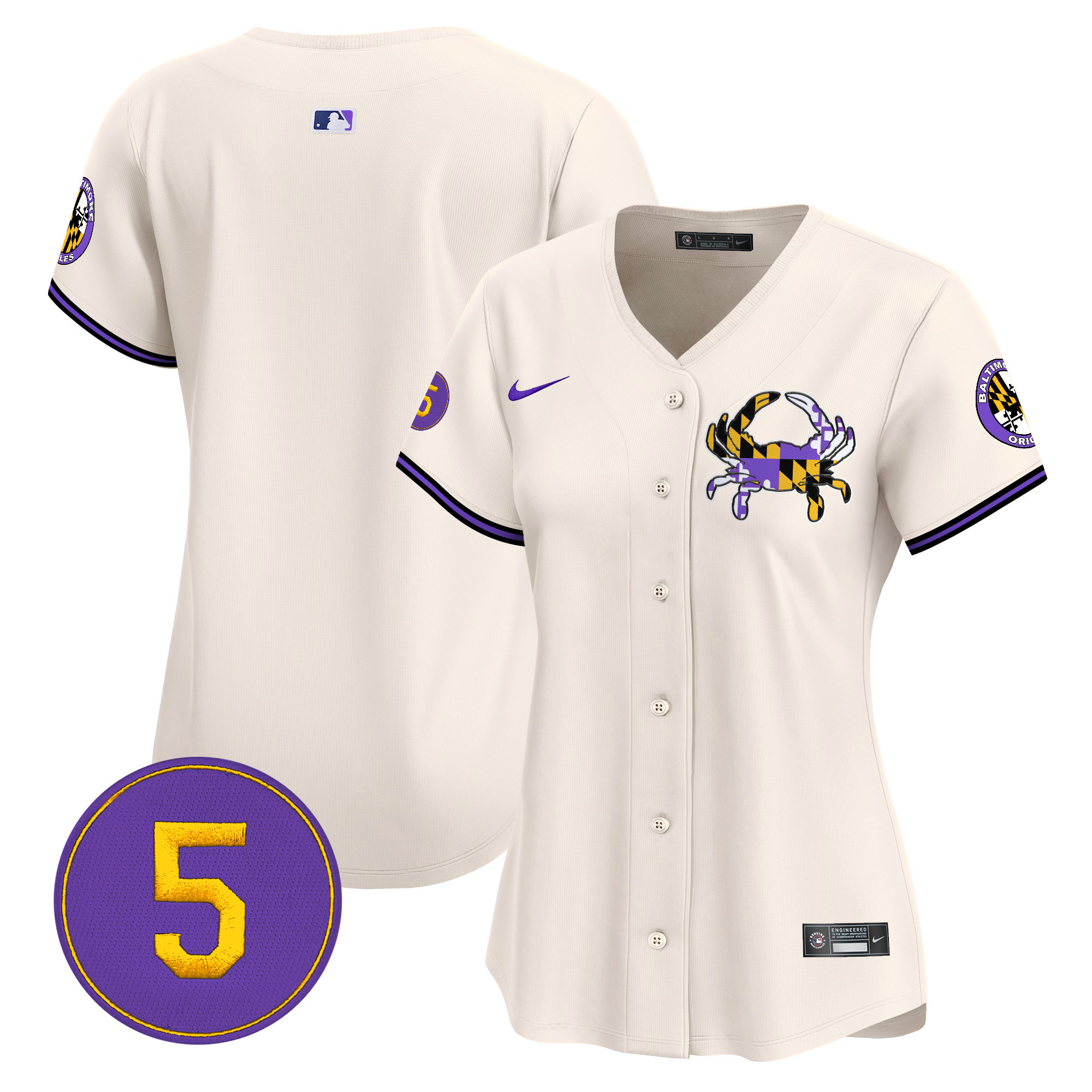 Women’s Baltimore Orioles Purple Vapor Premier Limited Jersey - All Stitched