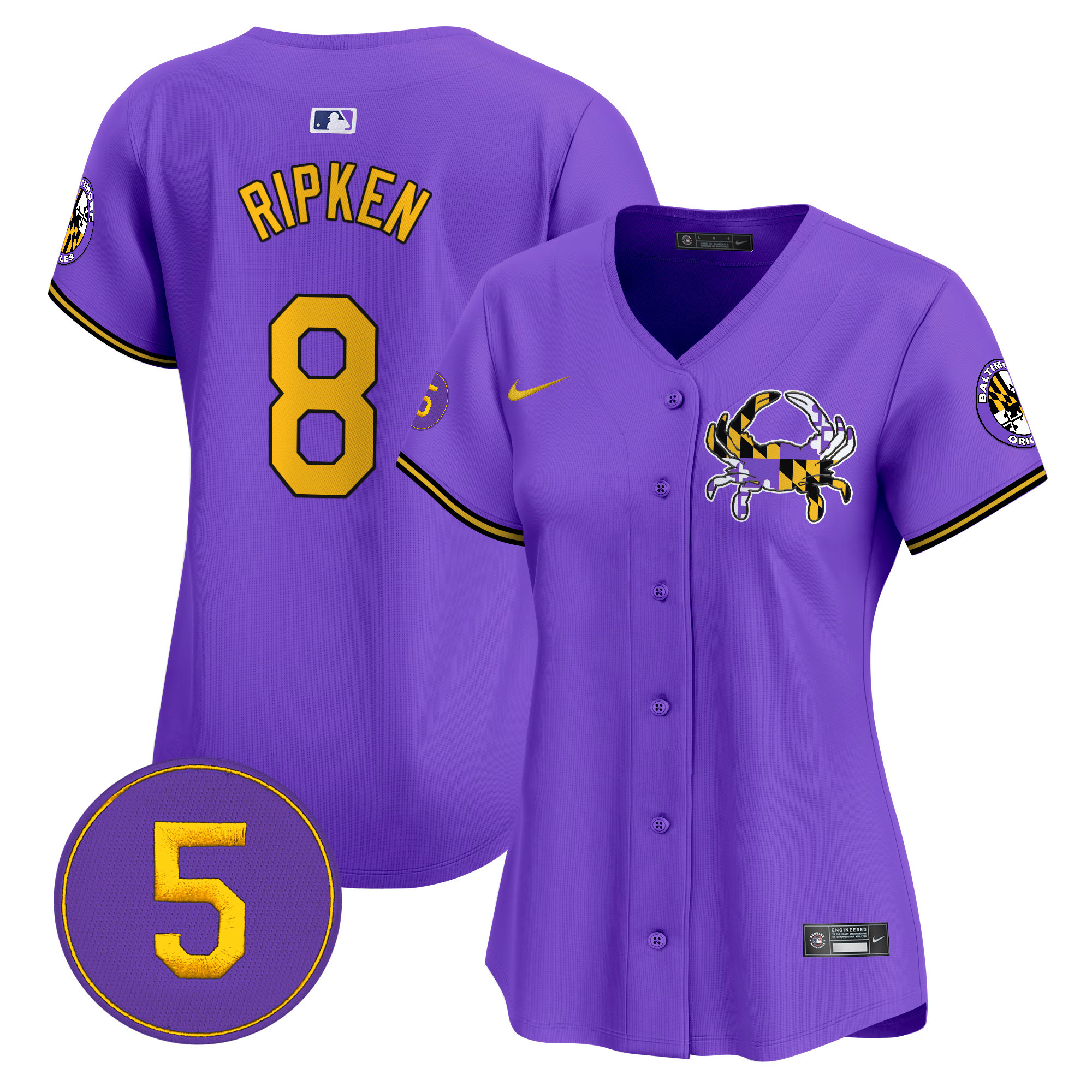Women’s Baltimore Orioles Purple Vapor Premier Limited Jersey - All Stitched