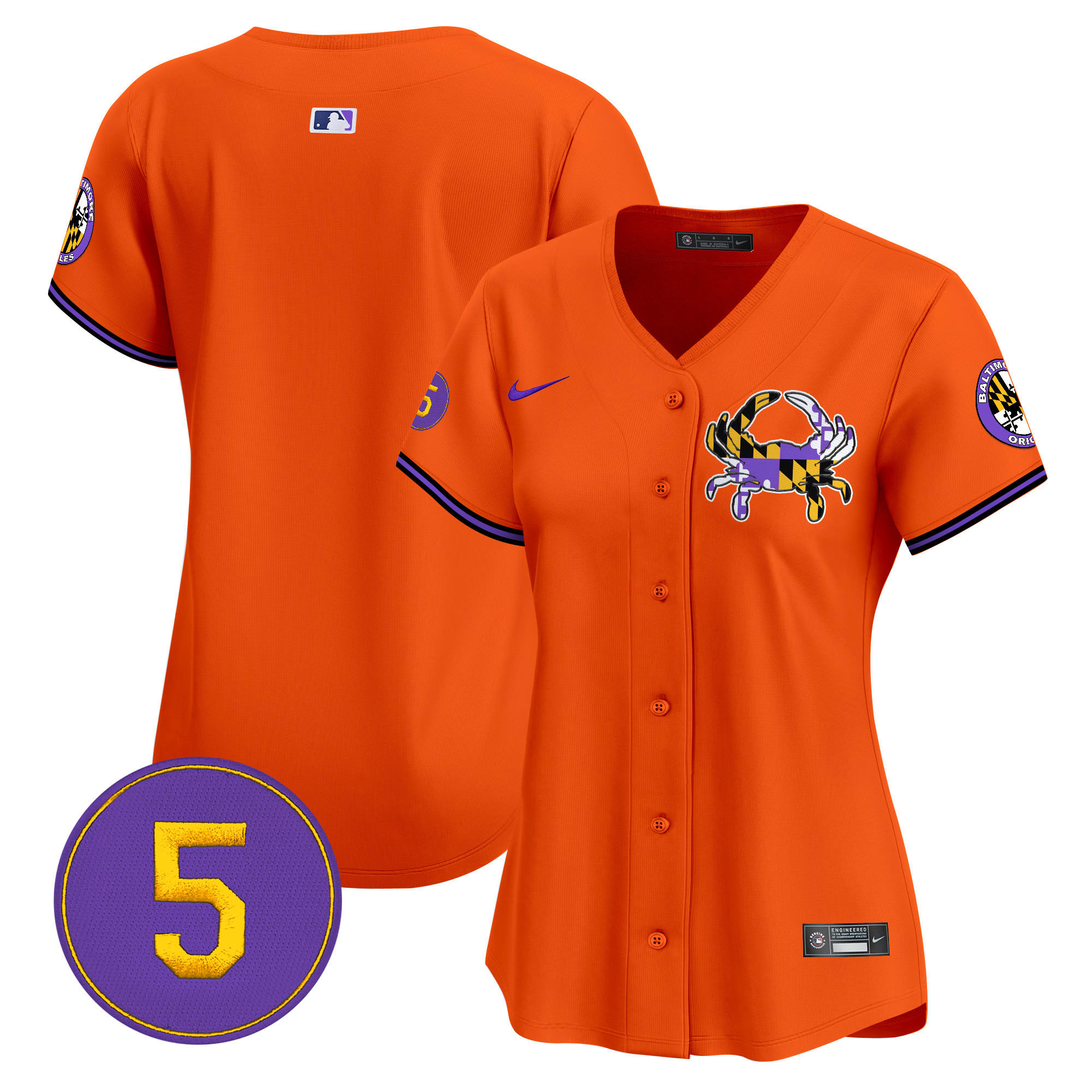 Women’s Baltimore Orioles Purple Vapor Premier Limited Jersey - All Stitched