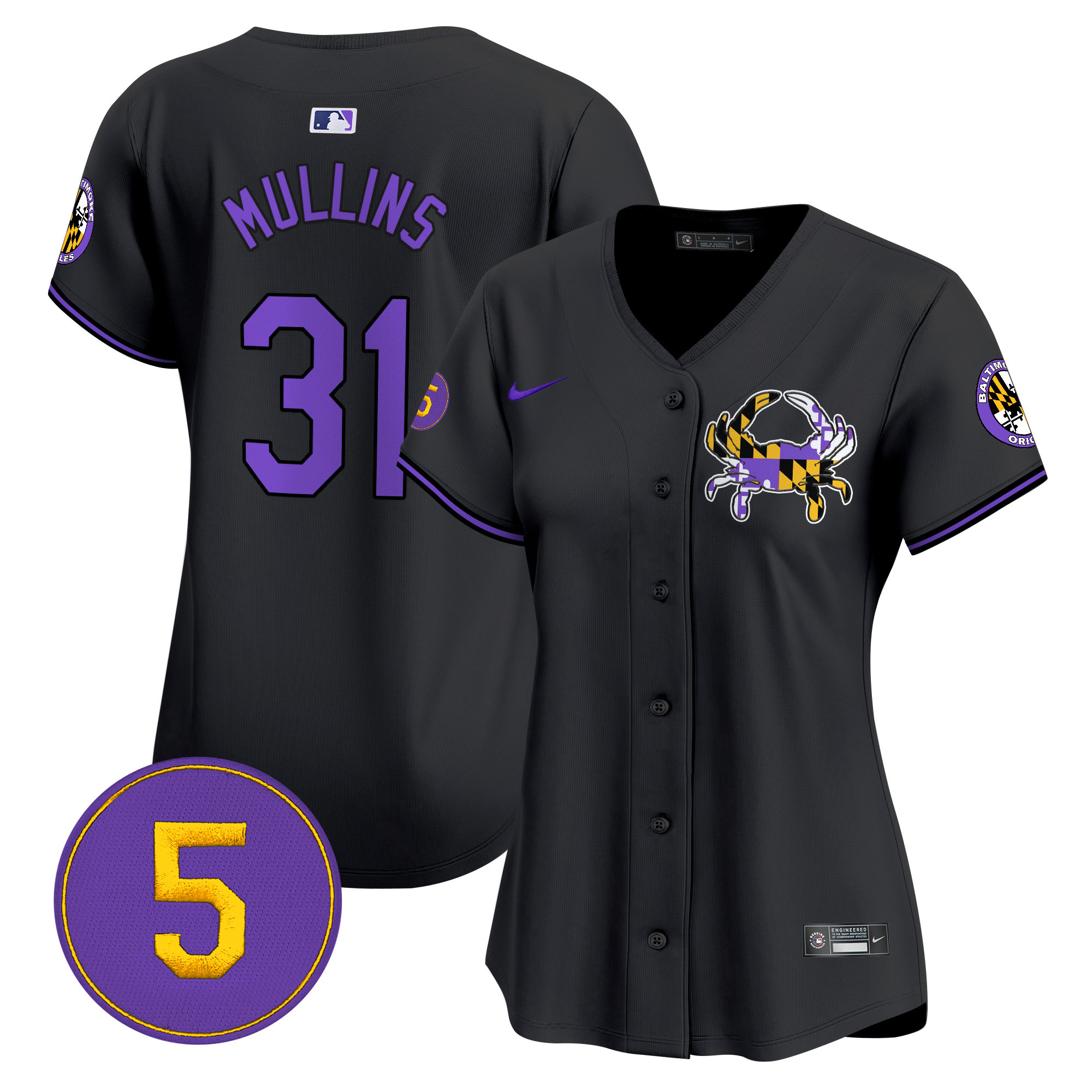 Women’s Baltimore Orioles Purple Vapor Premier Limited Jersey - All Stitched