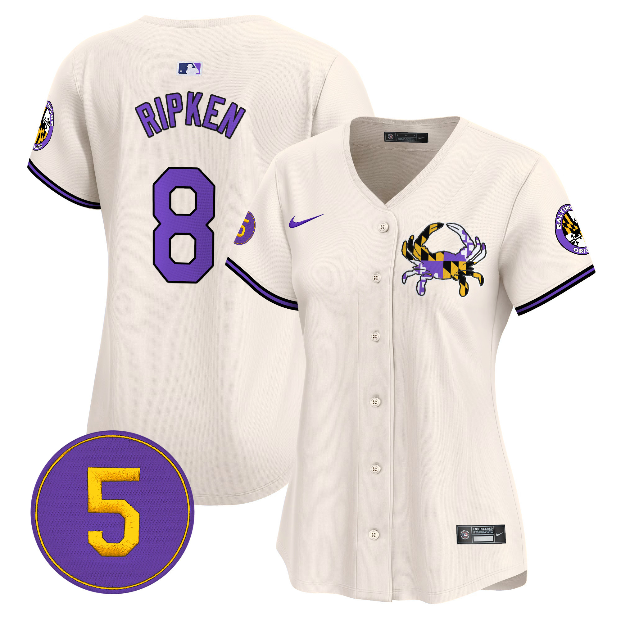 Women’s Baltimore Orioles Purple Vapor Premier Limited Jersey - All Stitched