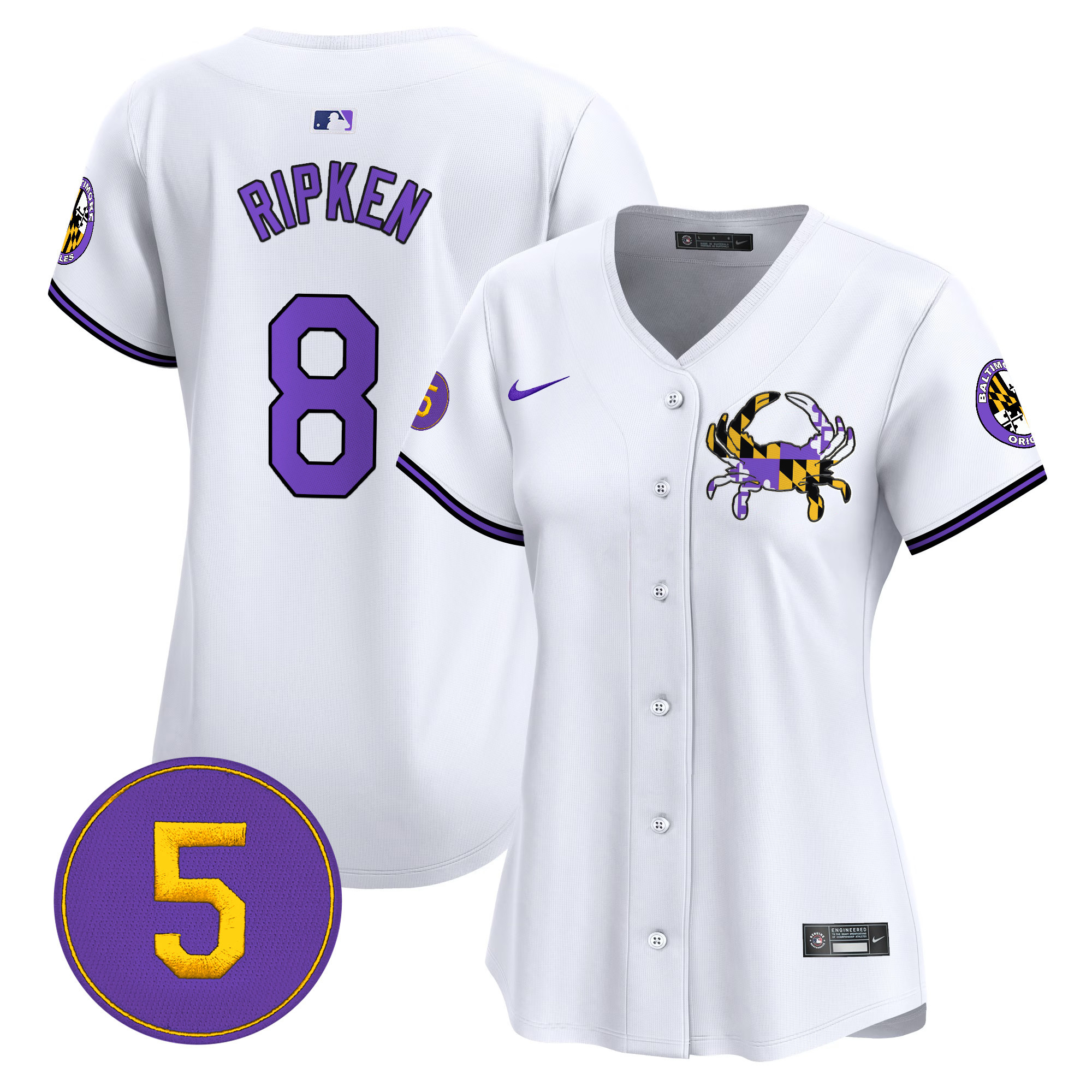 Women’s Baltimore Orioles Purple Vapor Premier Limited Jersey - All Stitched