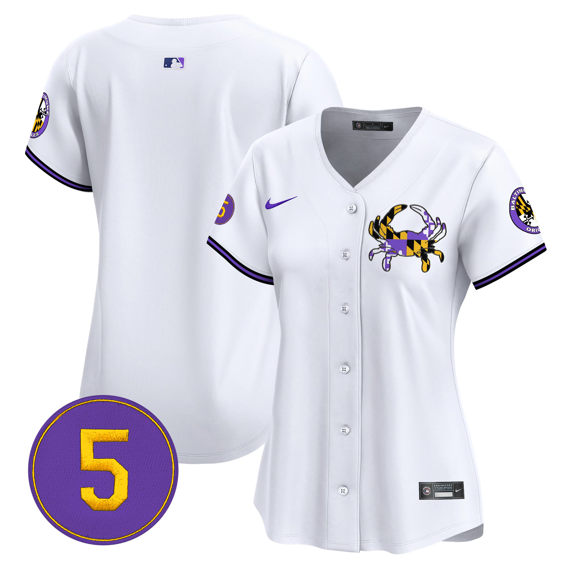 Women’s Baltimore Orioles Purple Vapor Premier Limited Jersey - All Stitched