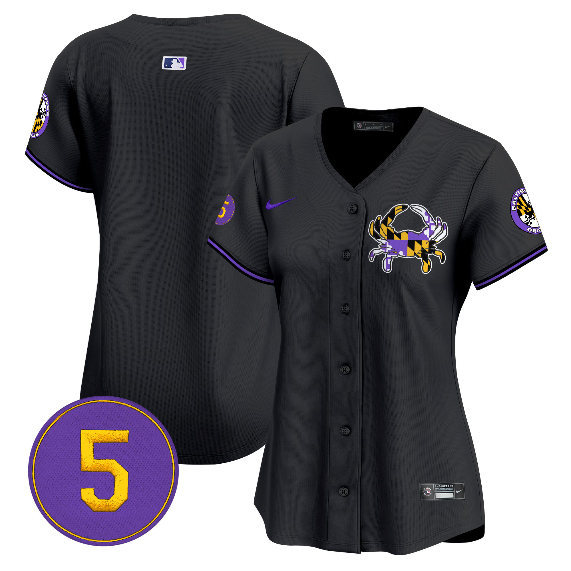 Women’s Baltimore Orioles Purple Vapor Premier Limited Jersey - All Stitched