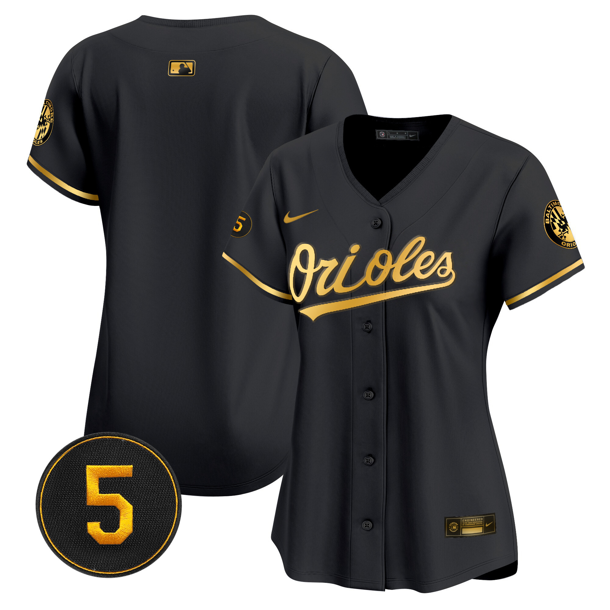 Women’s Baltimore Orioles Robinson Patch Vapor Premier Limited Jersey – All Stitched