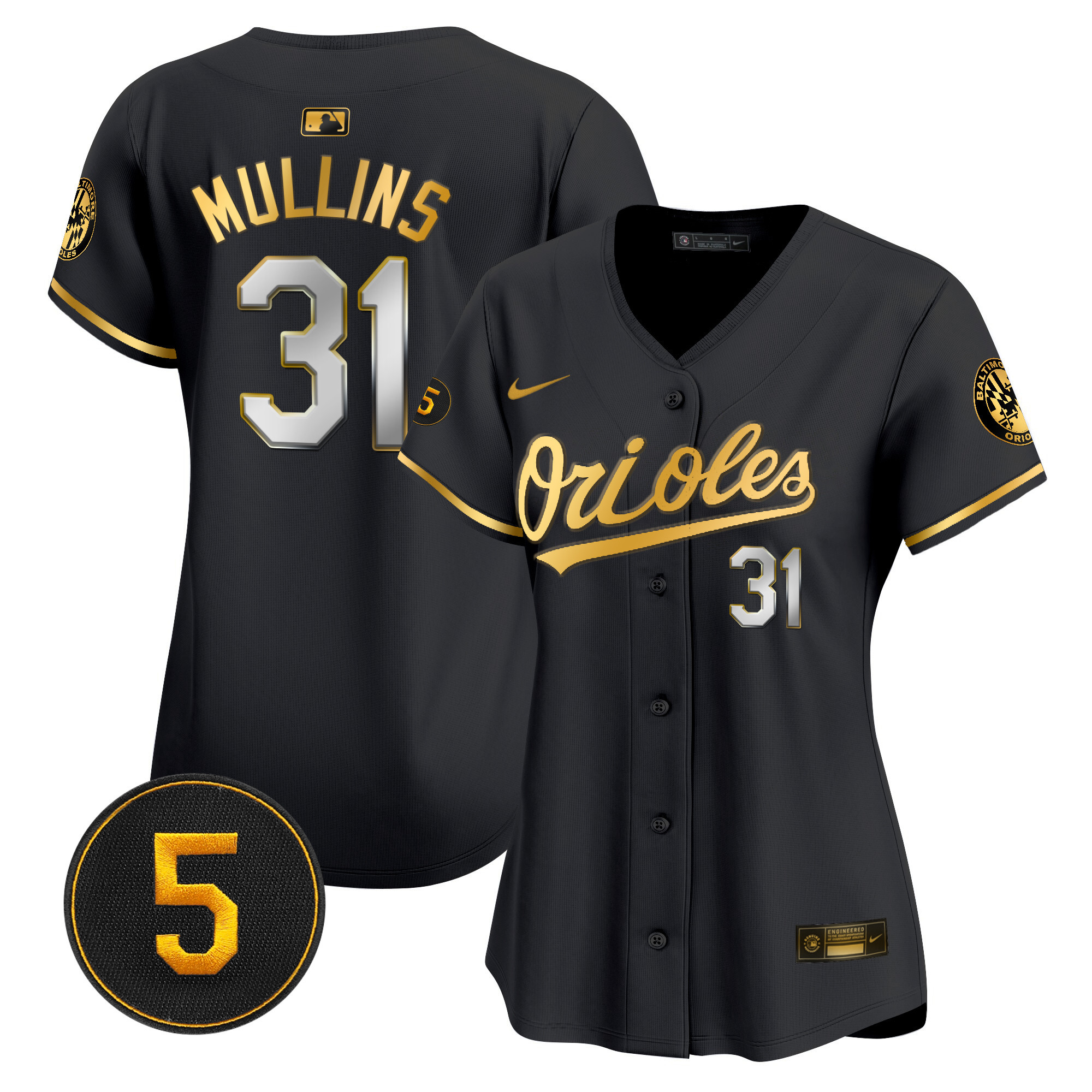 Women’s Baltimore Orioles Robinson Patch Vapor Premier Limited Jersey – All Stitched