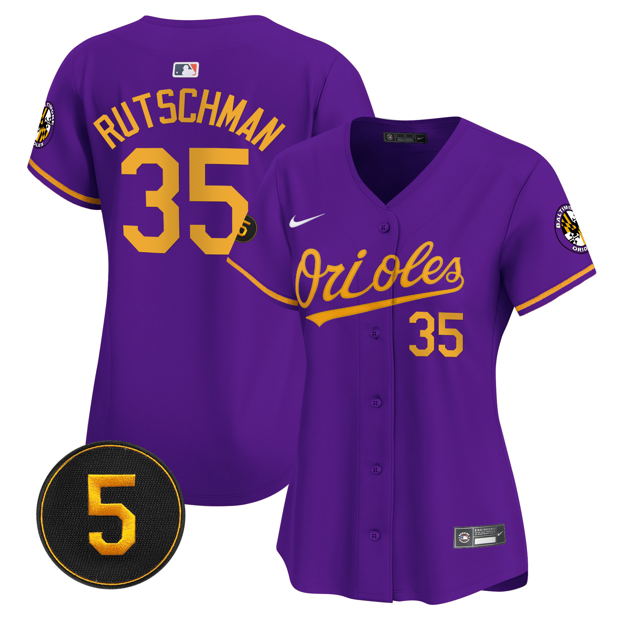 Women’s Baltimore Orioles Robinson Patch Vapor Premier Limited Jersey – All Stitched