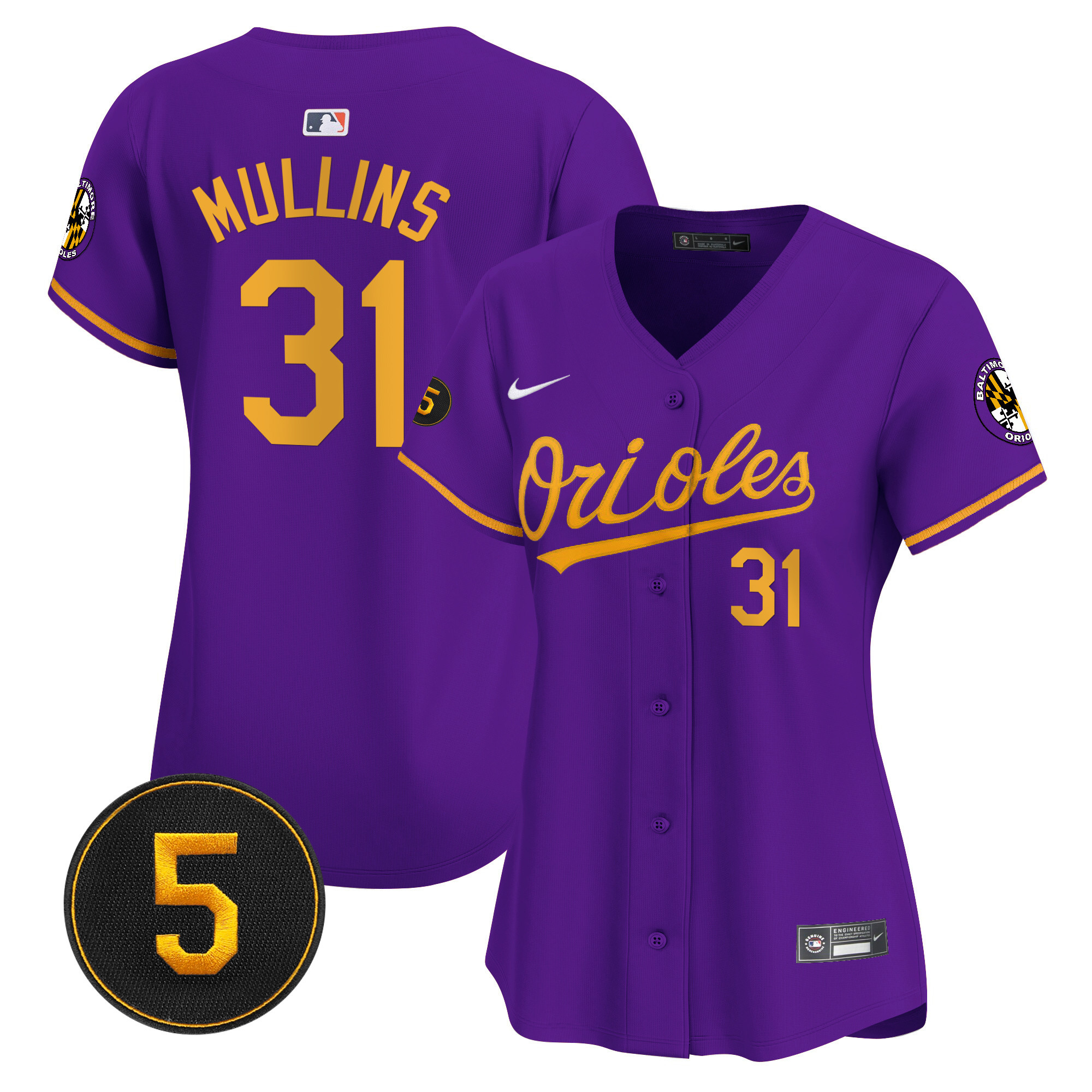 Women’s Baltimore Orioles Robinson Patch Vapor Premier Limited Jersey – All Stitched
