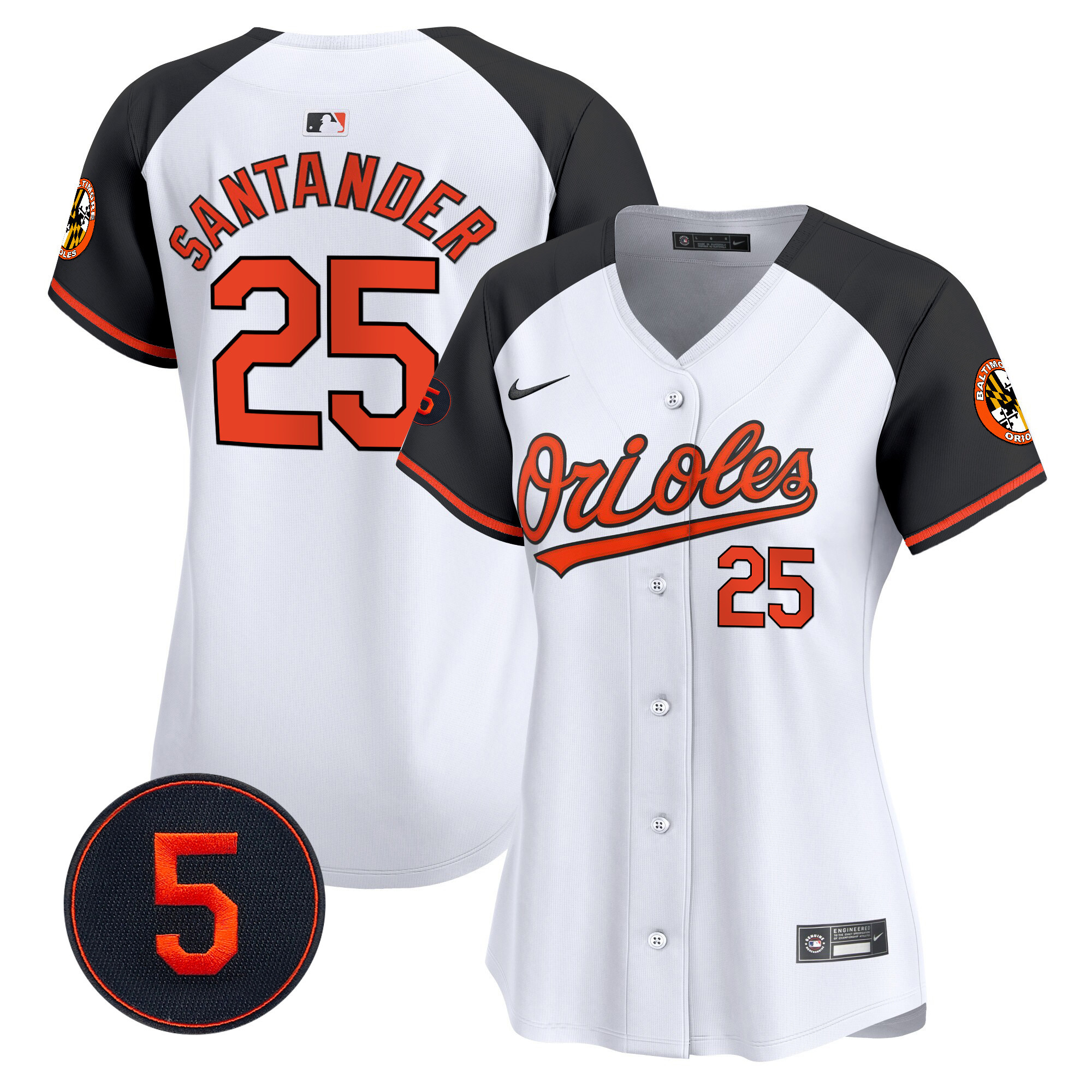Women’s Baltimore Orioles Robinson Patch Vapor Premier Limited Jersey – All Stitched