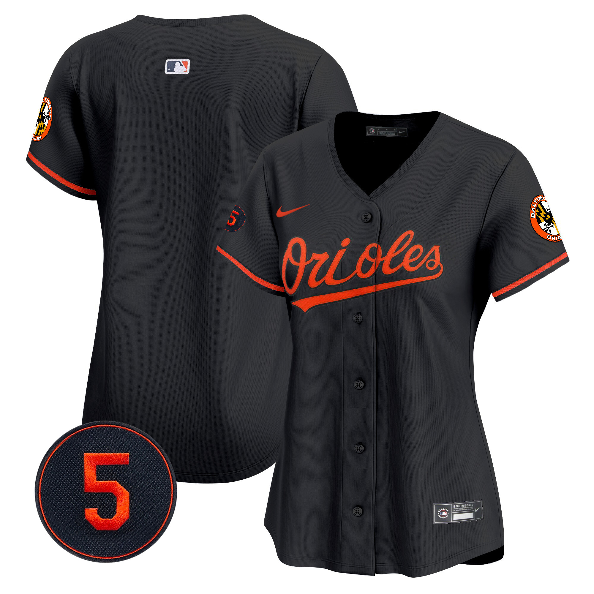 Women’s Baltimore Orioles Robinson Patch Vapor Premier Limited Jersey – All Stitched