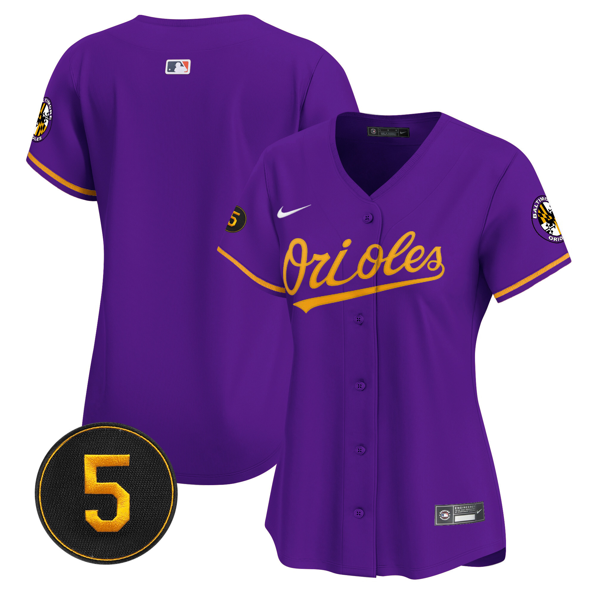 Women’s Baltimore Orioles Robinson Patch Vapor Premier Limited Jersey – All Stitched