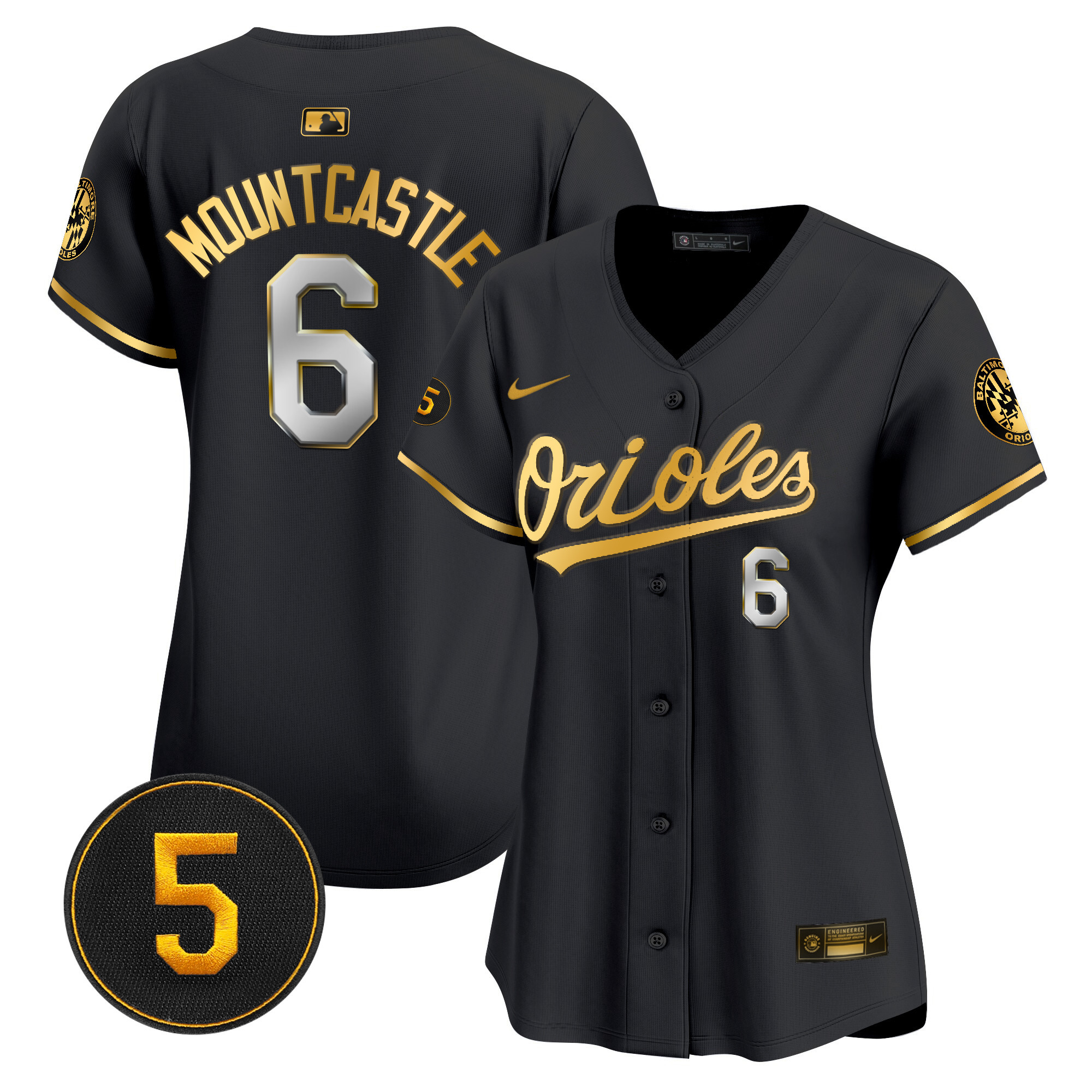 Women’s Baltimore Orioles Robinson Patch Vapor Premier Limited Jersey – All Stitched