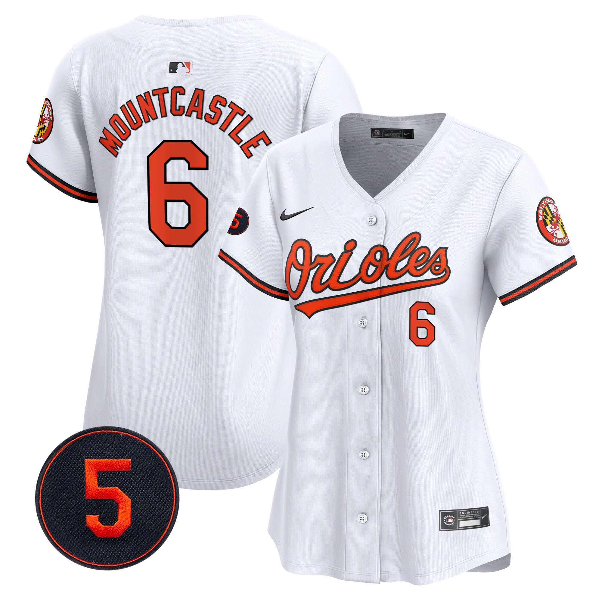 Women’s Baltimore Orioles Robinson Patch Vapor Premier Limited Jersey – All Stitched