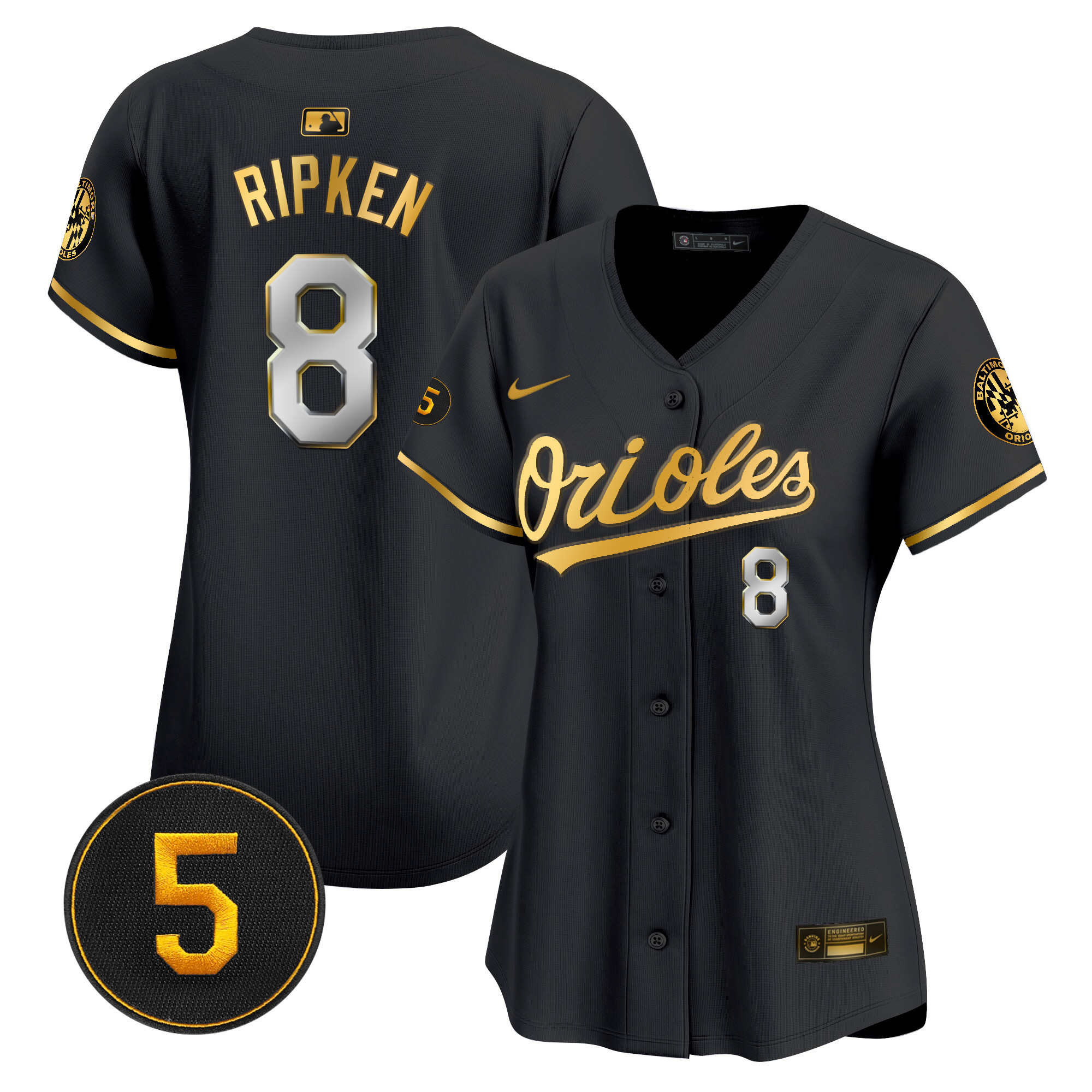 Women’s Baltimore Orioles Robinson Patch Vapor Premier Limited Jersey – All Stitched